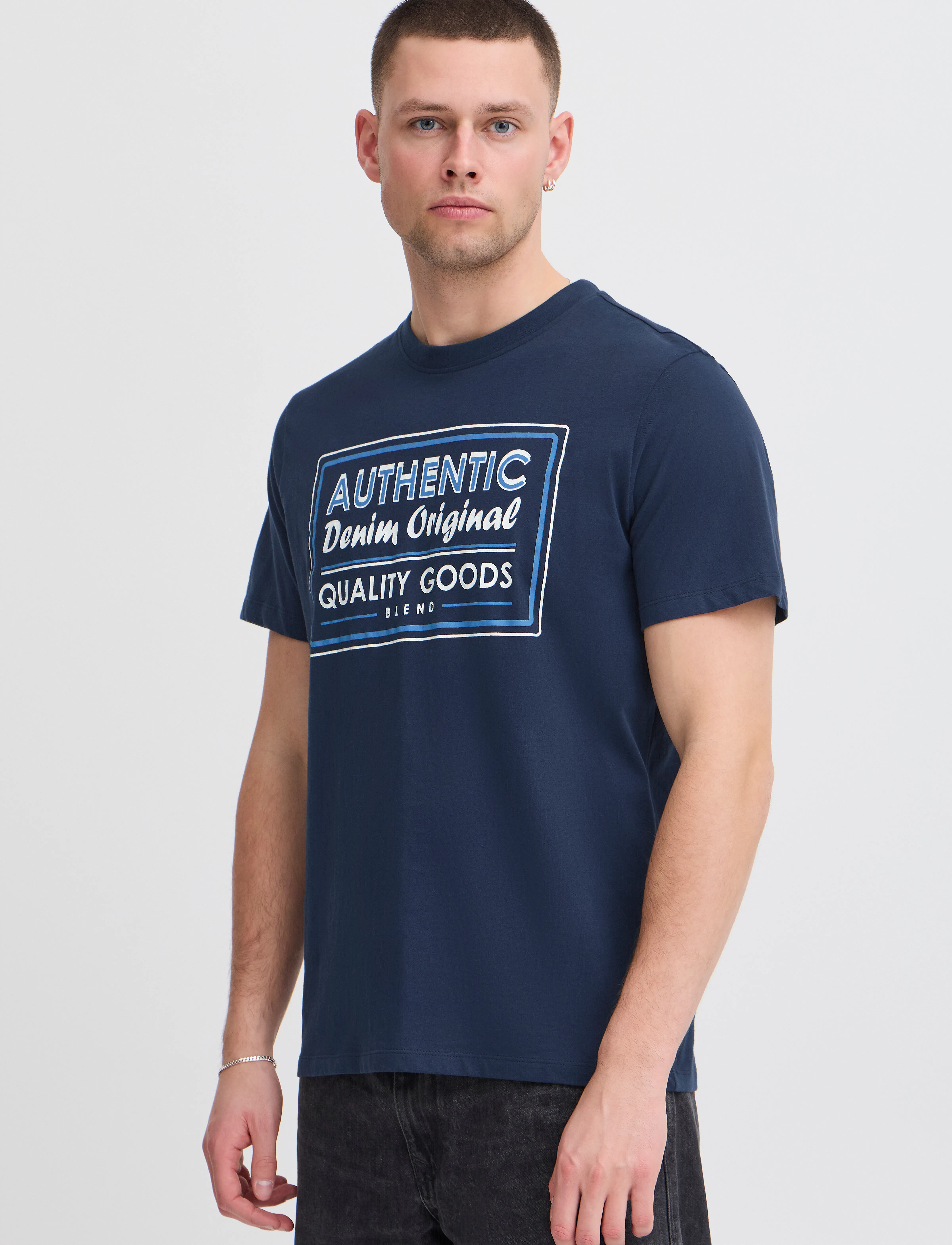 Blend - BHJOHAN Tee - dress blues - 4