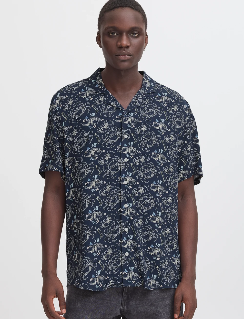 Blend - BHASCOT Shirt - kortærmede skjorter - dress blues - 4