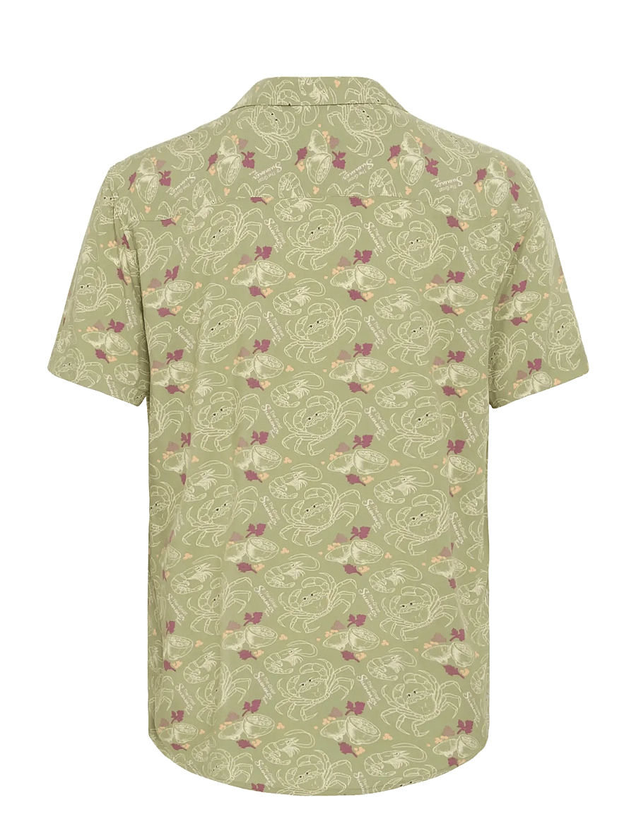 Blend - BHASCOT Shirt - kurzarmhemden - oil green - 2