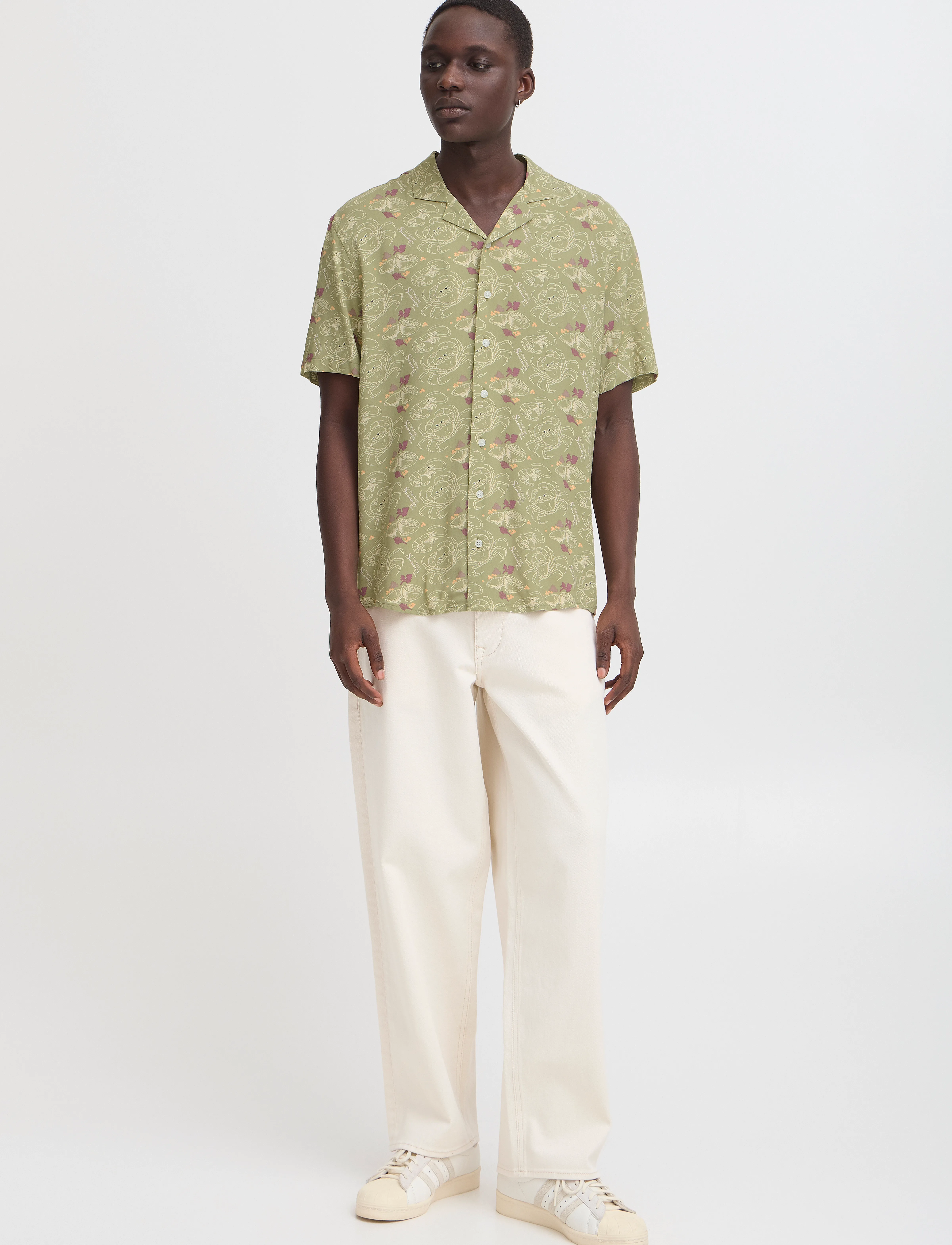Blend Bhascot Shirt, M, Shirts, Grün - Short-sleeved Männerswear