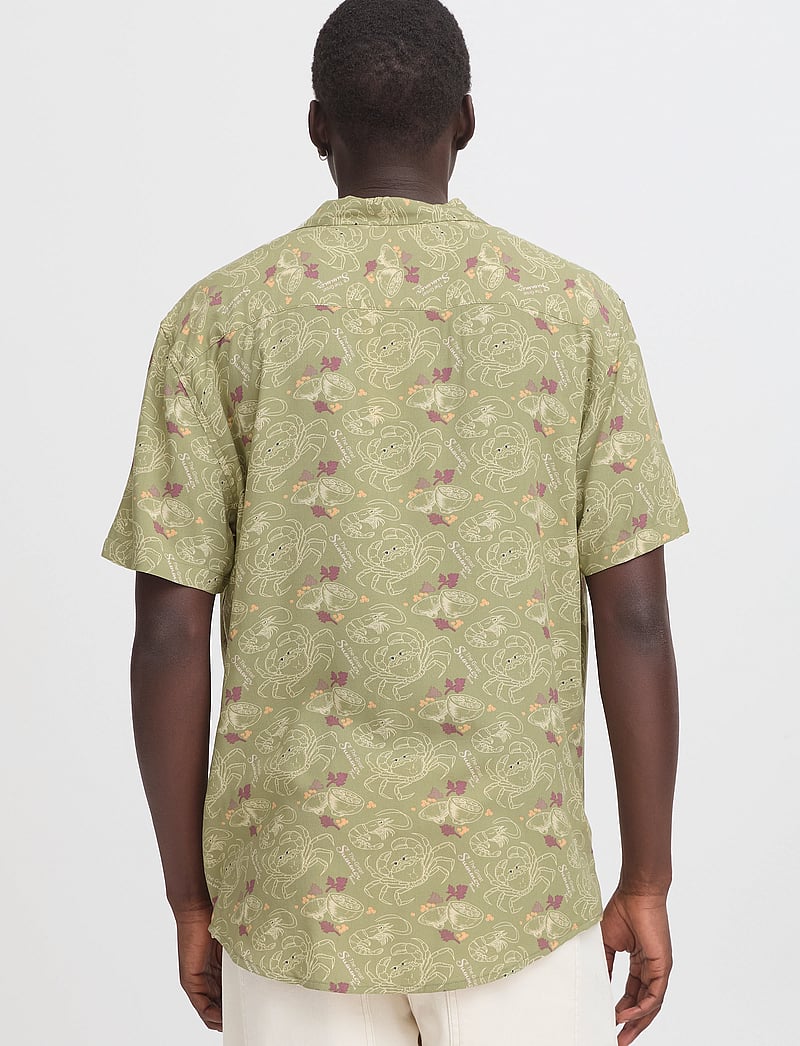 Blend - BHASCOT Shirt - kortærmede skjorter - oil green - 3