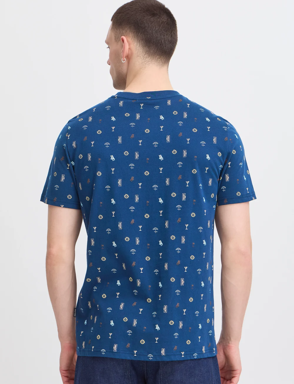 Blend - BHJERG tee - kortärmade t-shirts - dress blues - 2