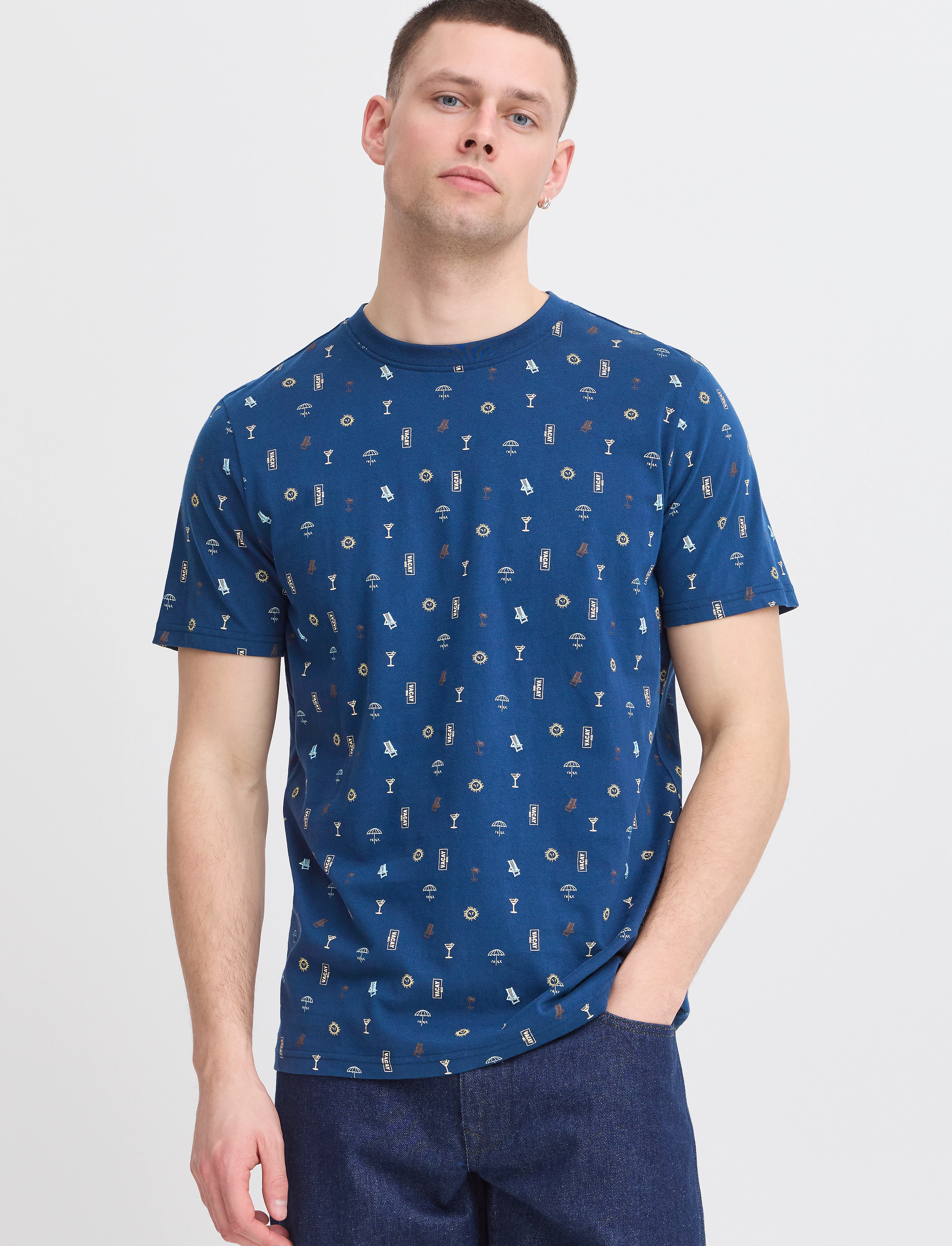 Blend - BHJERG tee - dress blues - 3