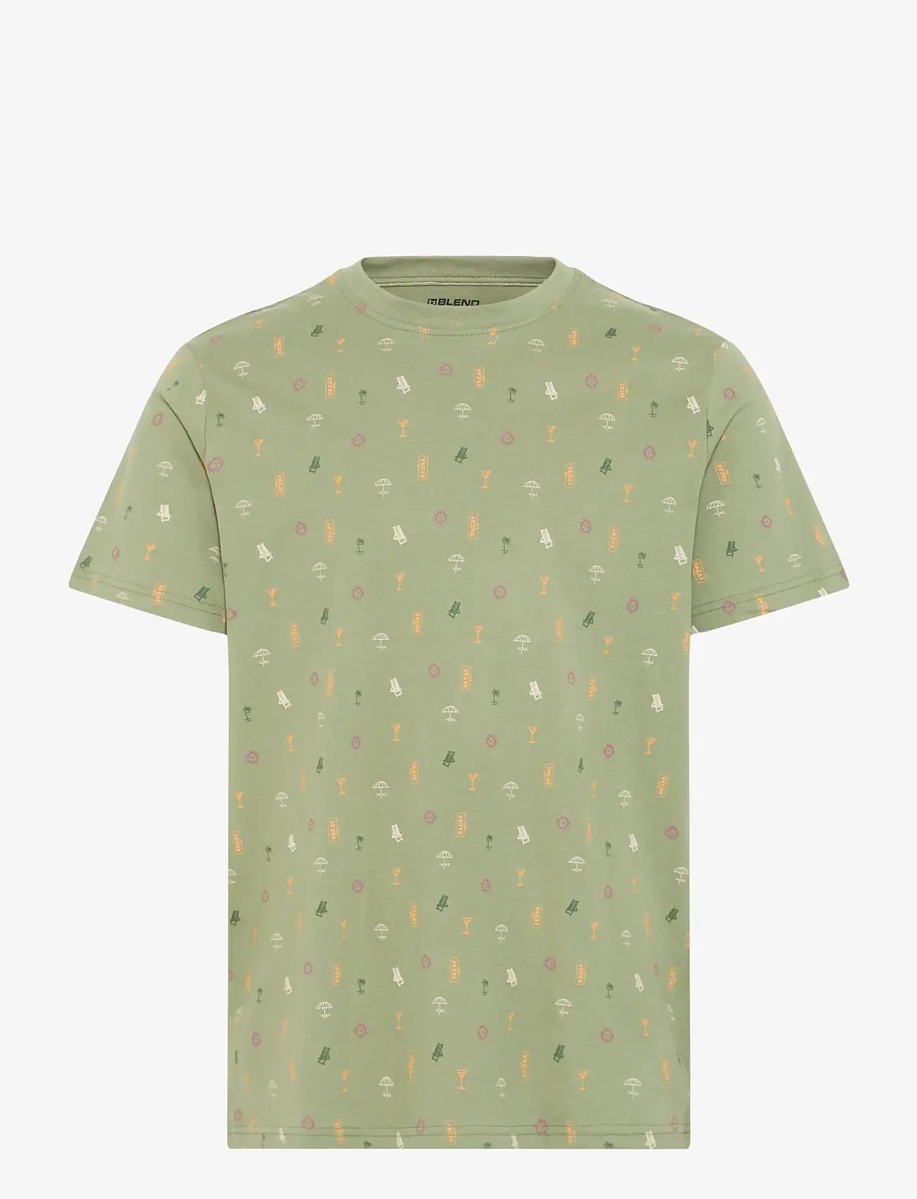 Blend - BHJERG tee - herbstliche kleidung - oil green - 0