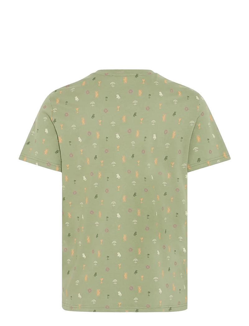 Blend - BHJERG tee - kortärmade t-shirts - oil green - 2