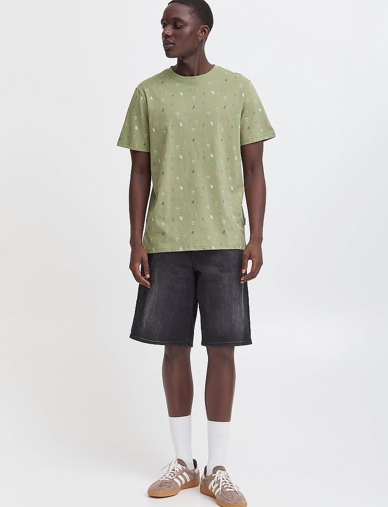 Blend - BHJERG tee - kortärmade t-shirts - oil green - 0