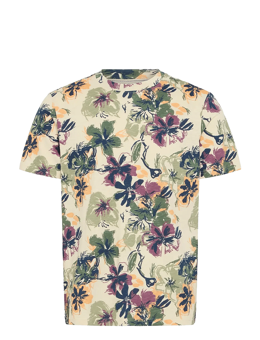 Blend - BHJEMO tee - kortærmede skjorter - bleached sand - 1