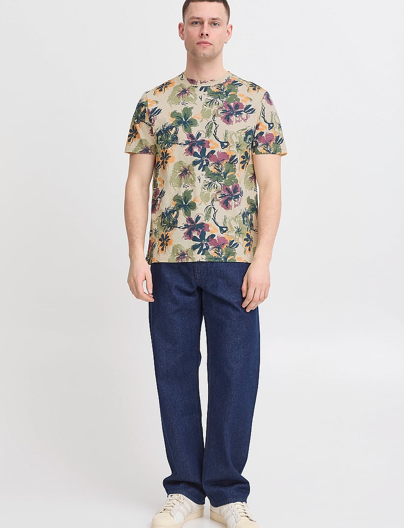 Blend - BHJEMO tee - kurzarmhemden - bleached sand - 0