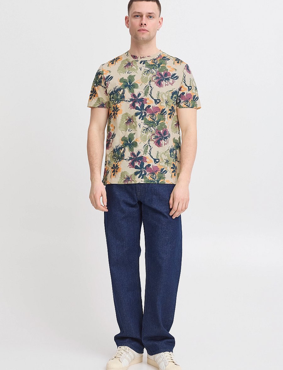 Blend - BHJEMO tee - kortærmede skjorter - bleached sand - 0