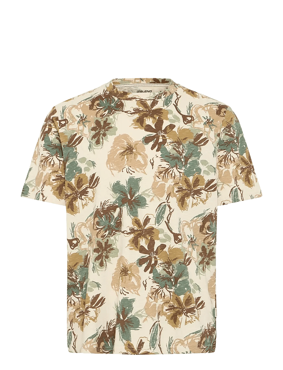 Blend - BHJEMO tee - kortærmede skjorter - oil green - 1