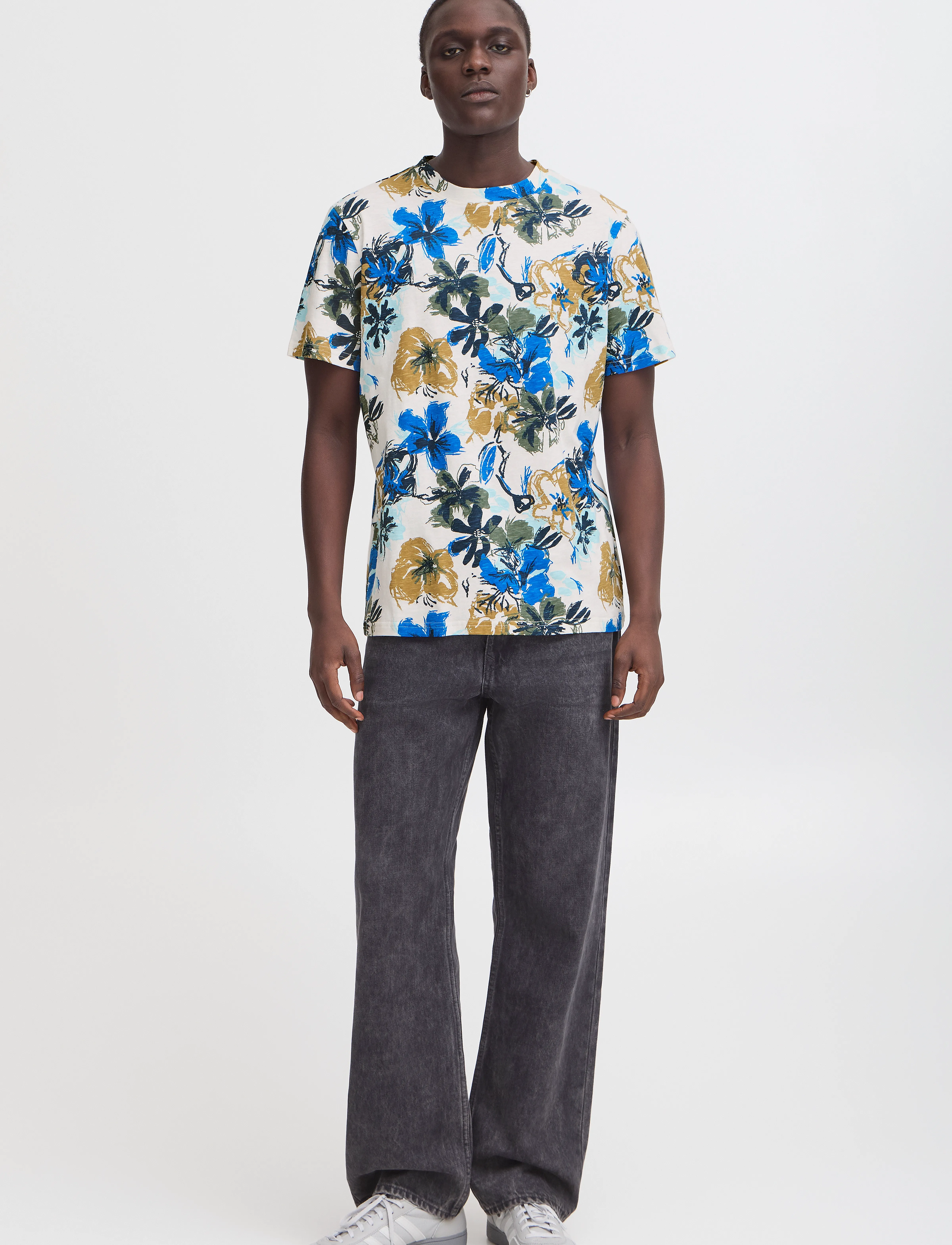 Blend Bhjemo Tee, S, Multi/patterned, Skjorter > Kortærmede Shirts, Herre