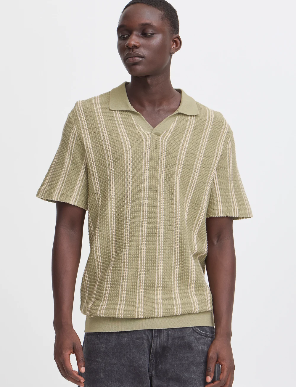 Blend - BHAMOS Pullover - korte mouwen - oil green - 4