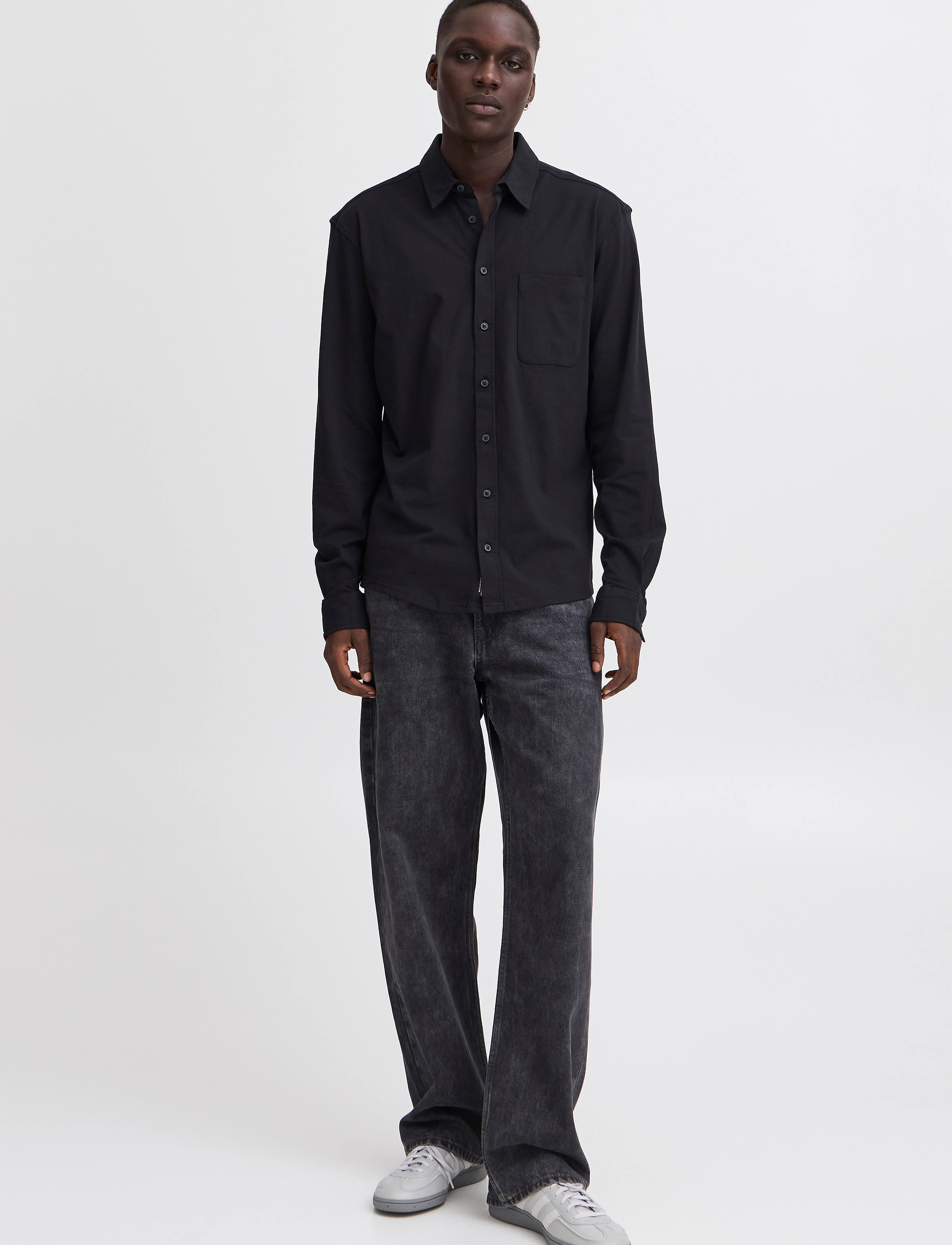 Blend BHALO SHIRT - Tøj - BLACK / black