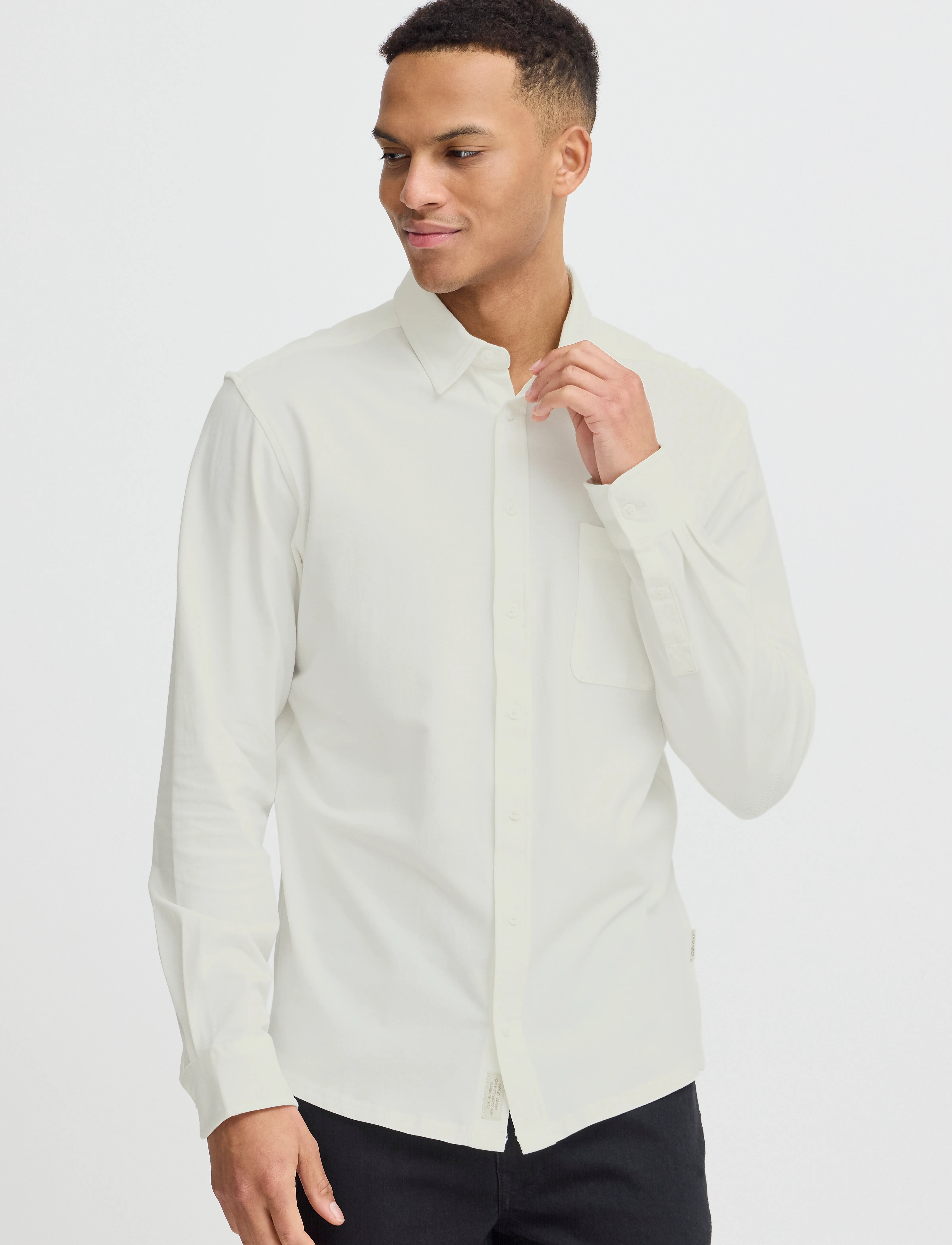 Blend - BHALO SHIRT - casual skjortor - snow white - 4
