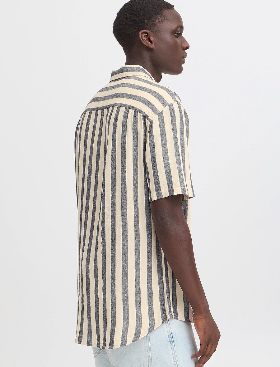 Blend - BHABAN Shirt - leinenhemden - dress blues - 3