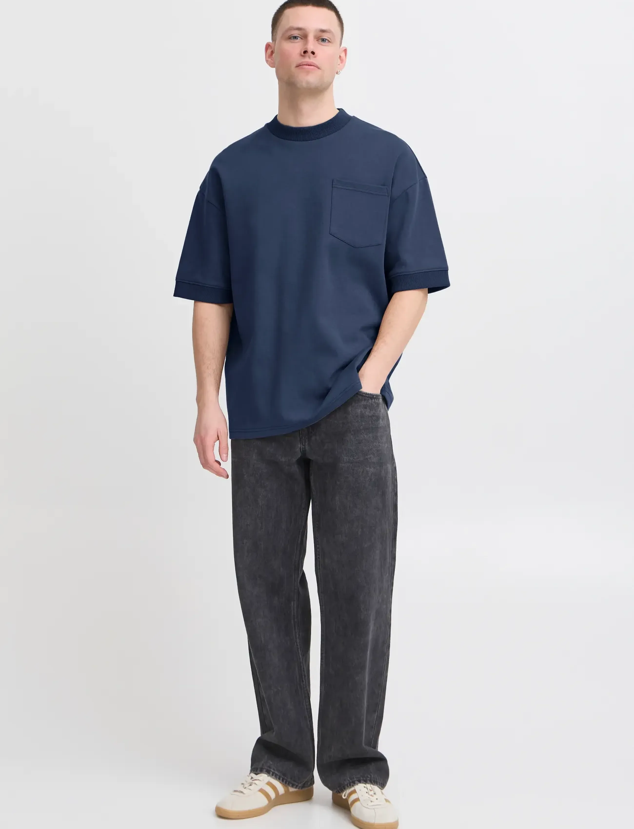 Blend Bhbarti Sweatshirt, S, Navy, Sweatshirts & Hættetrøjer > Sweatshirts, Herre