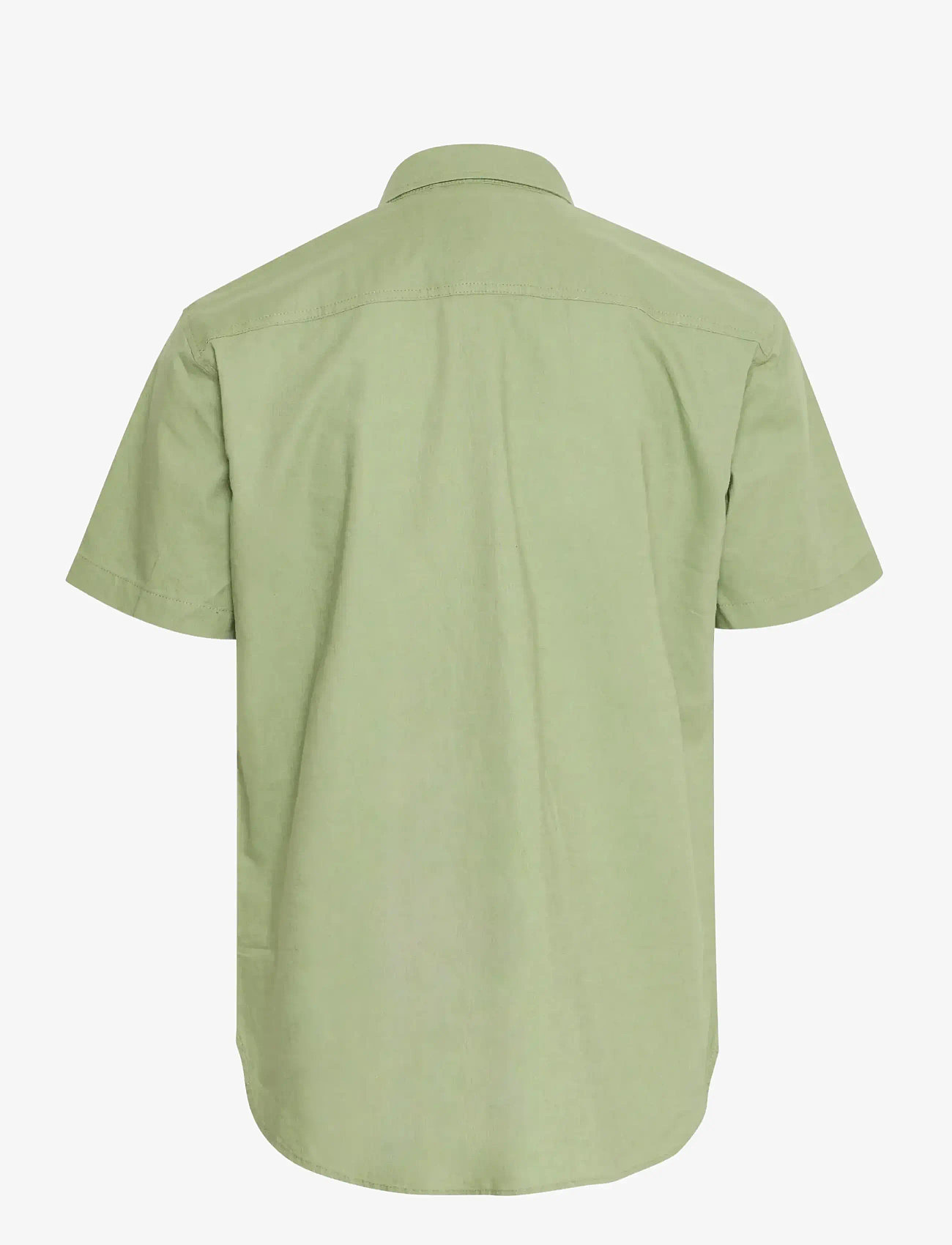 Blend - BHBAY linen SS shirt PP NOOS - linen shirts - oil green - 2