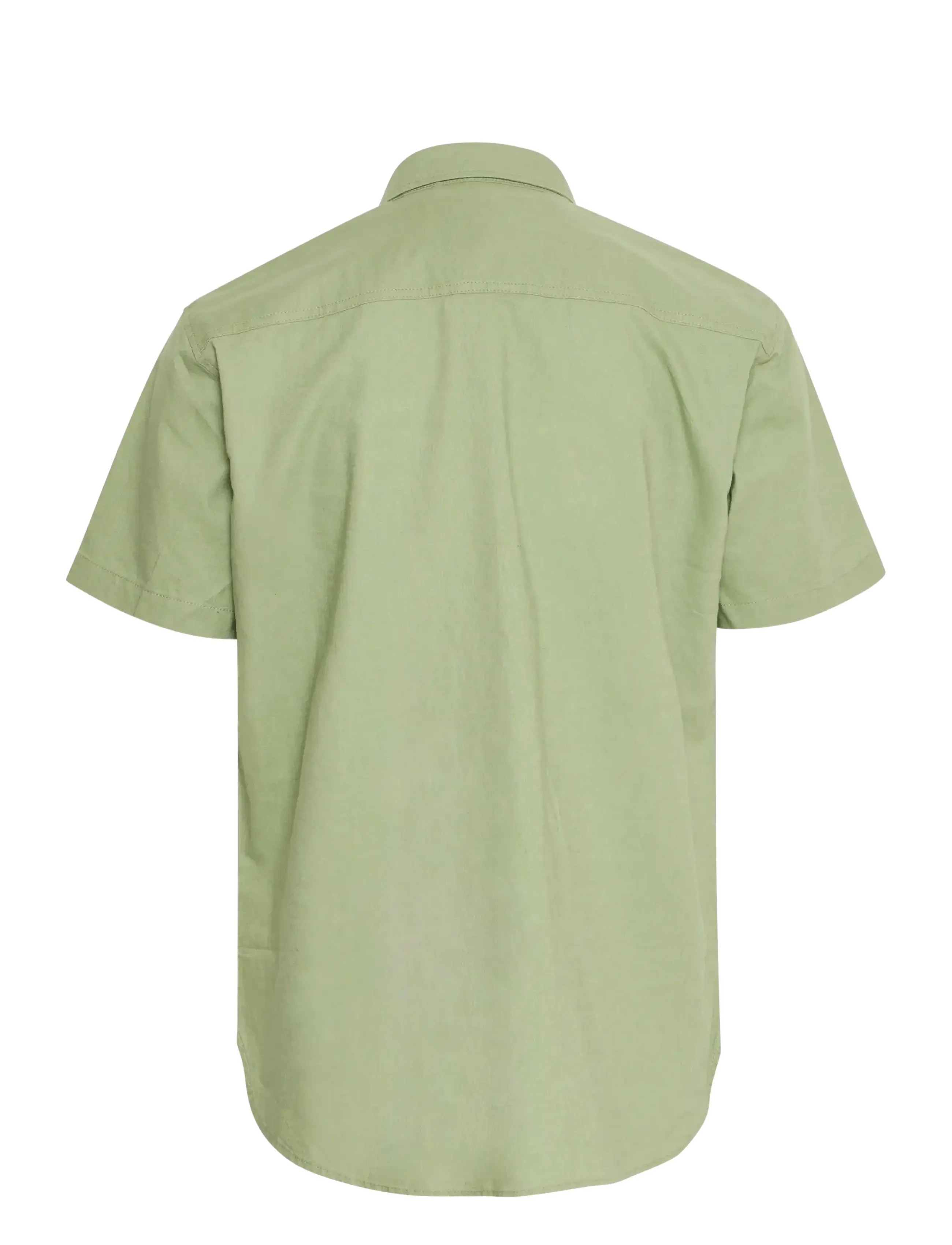 Blend - BHBAY linen SS shirt PP NOOS - linskjorter - oil green - 2