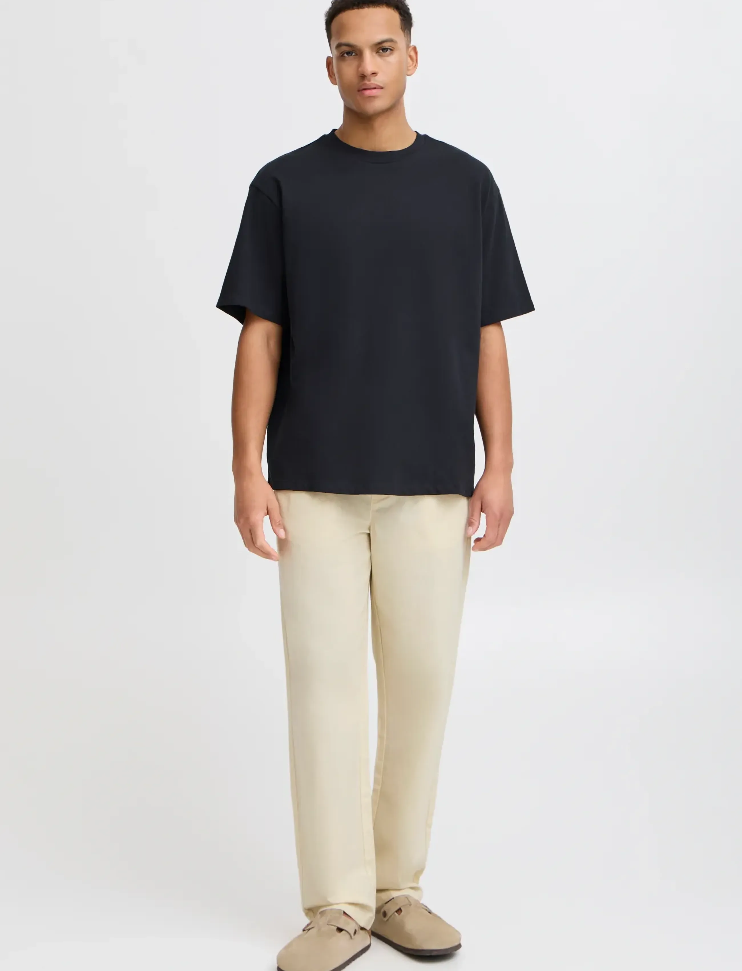 Blend BHBAY linen Pants PP NOOS - Hørbukser - BLEACHED SAND / beige
