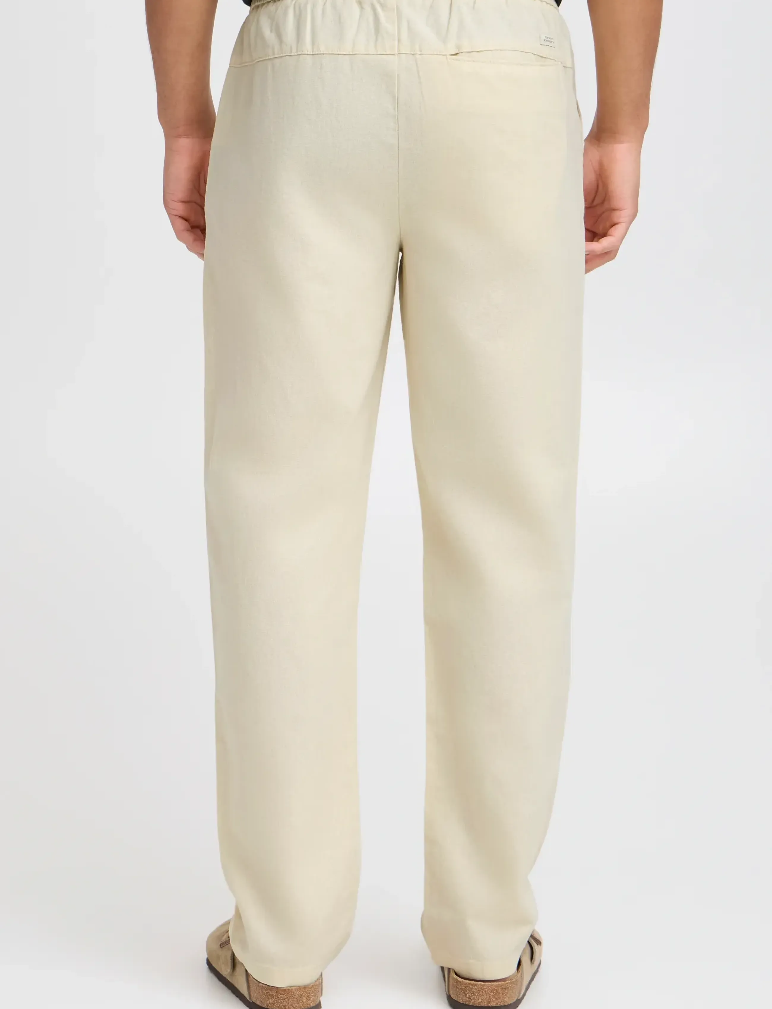 Blend - BHBAY linen Pants PP NOOS - laveste priser - bleached sand - 3