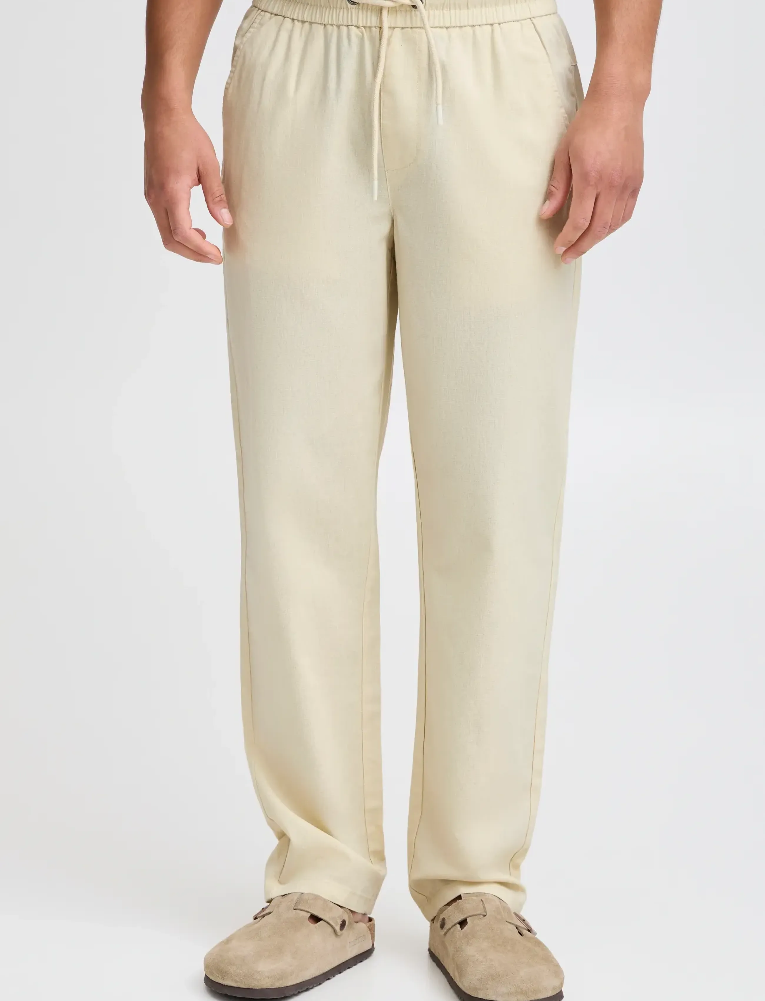 Blend - BHBAY linen Pants PP NOOS - laveste priser - bleached sand - 5