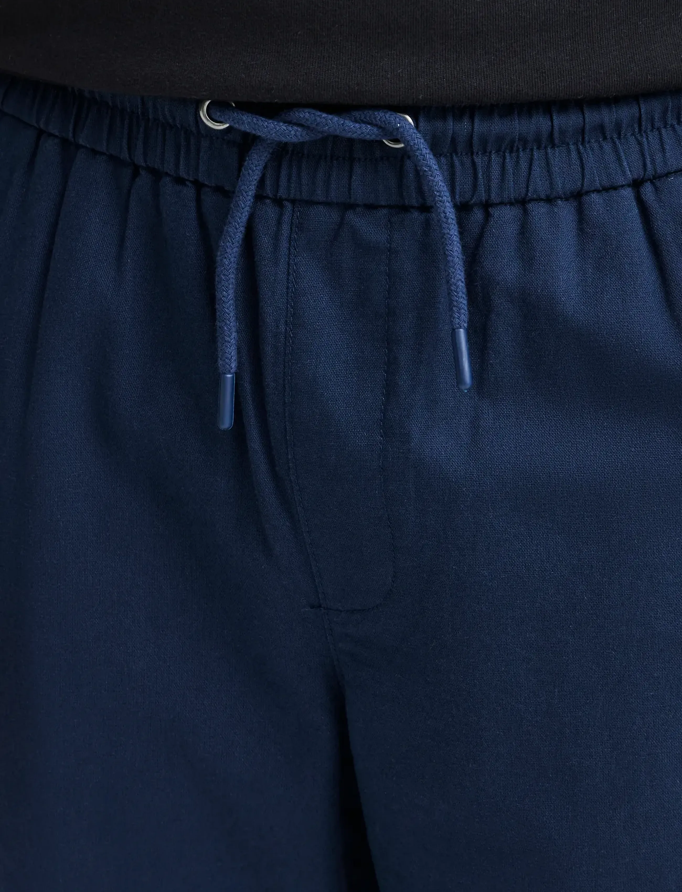 Blend - BHBAY linen Pants PP NOOS - hørbukser - dress blues - 4