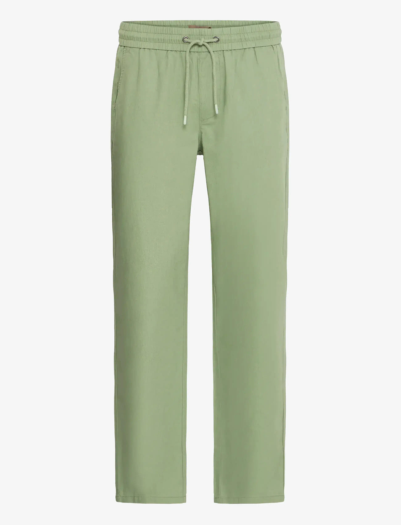 Blend - BHBAY linen Pants PP NOOS - linased püksid - oil green - 1