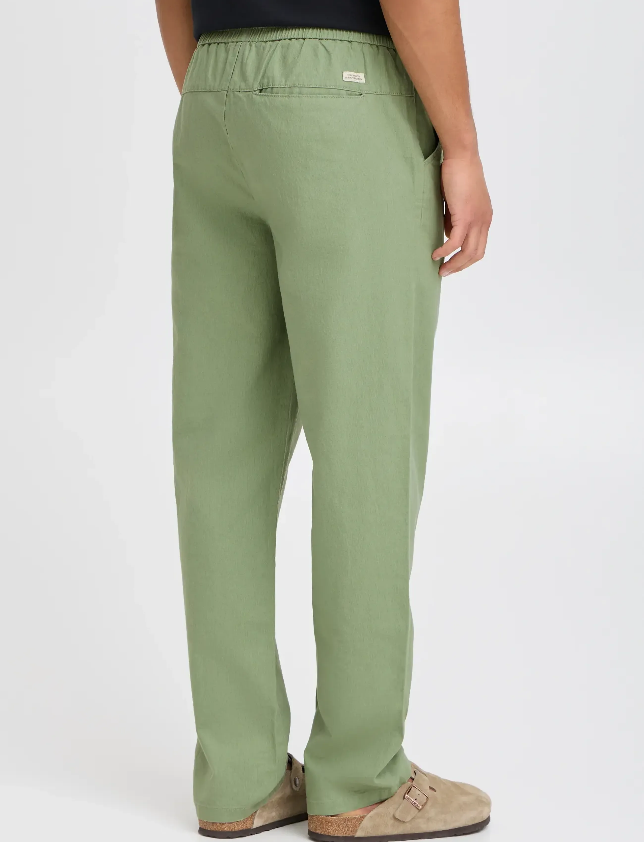 Blend - BHBAY linen Pants PP NOOS - linased püksid - oil green - 3