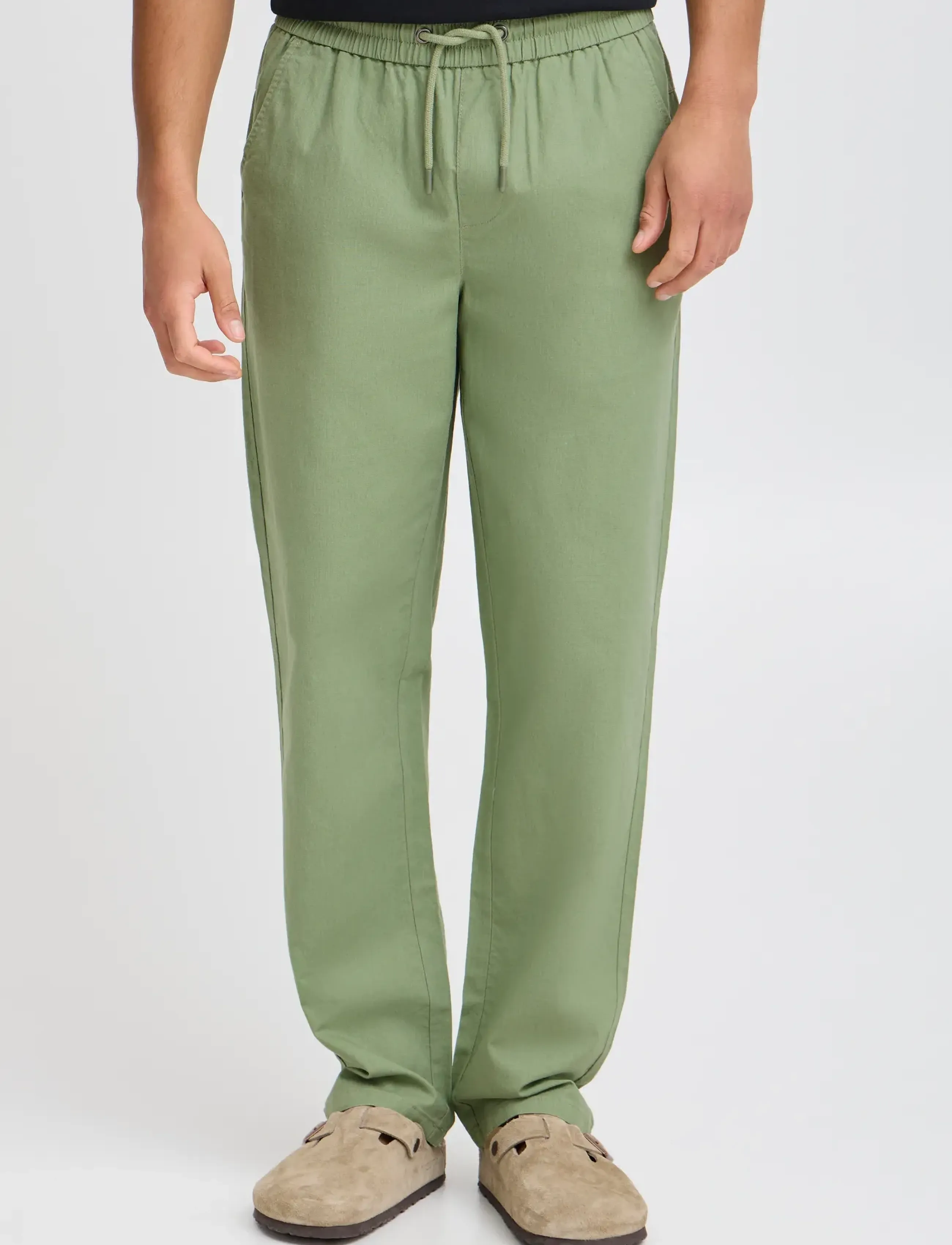 Blend - BHBAY linen Pants PP NOOS - linased püksid - oil green - 5