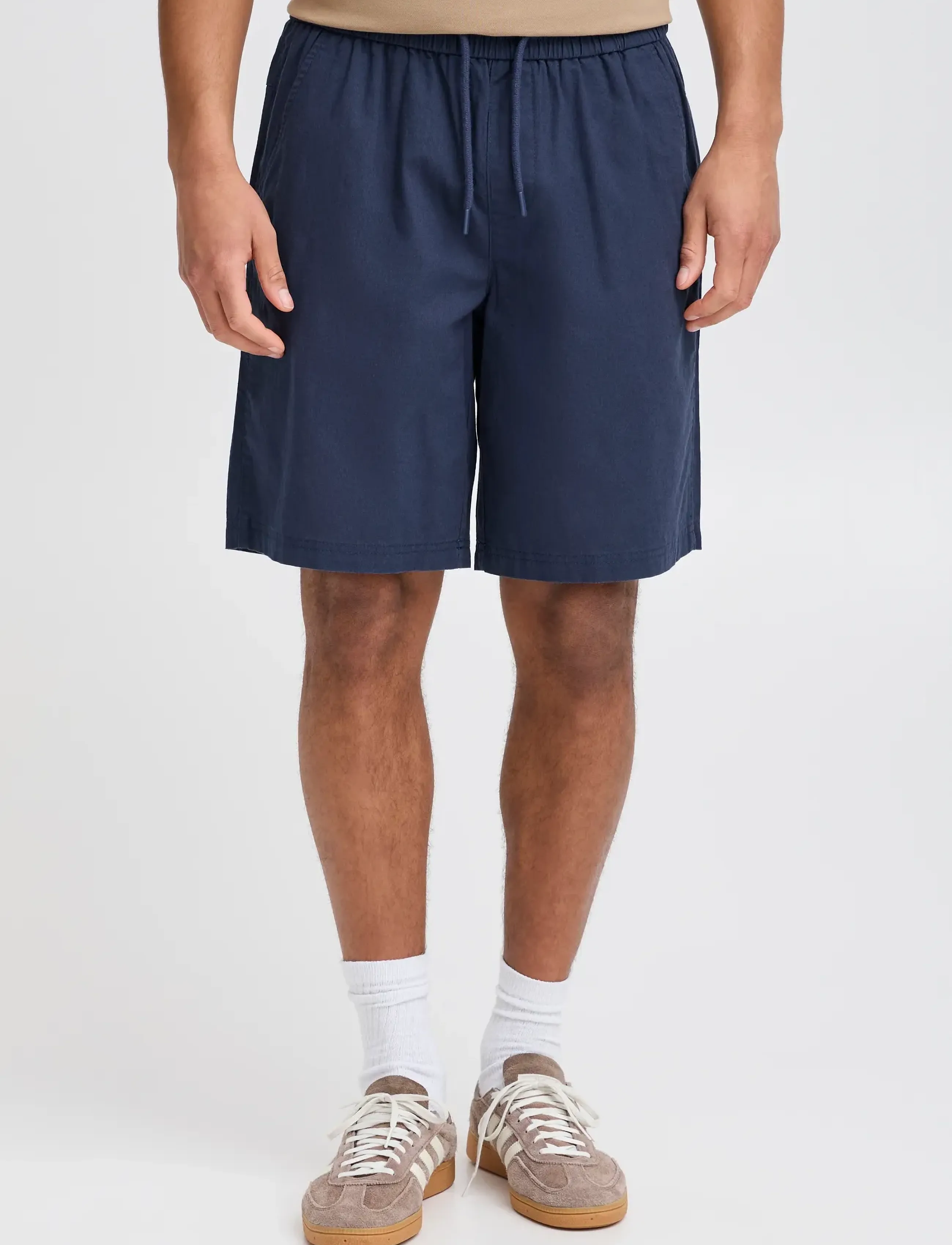 Blend - BHBAY linen Shorts PP NOOS - laveste priser - dress blues - 5