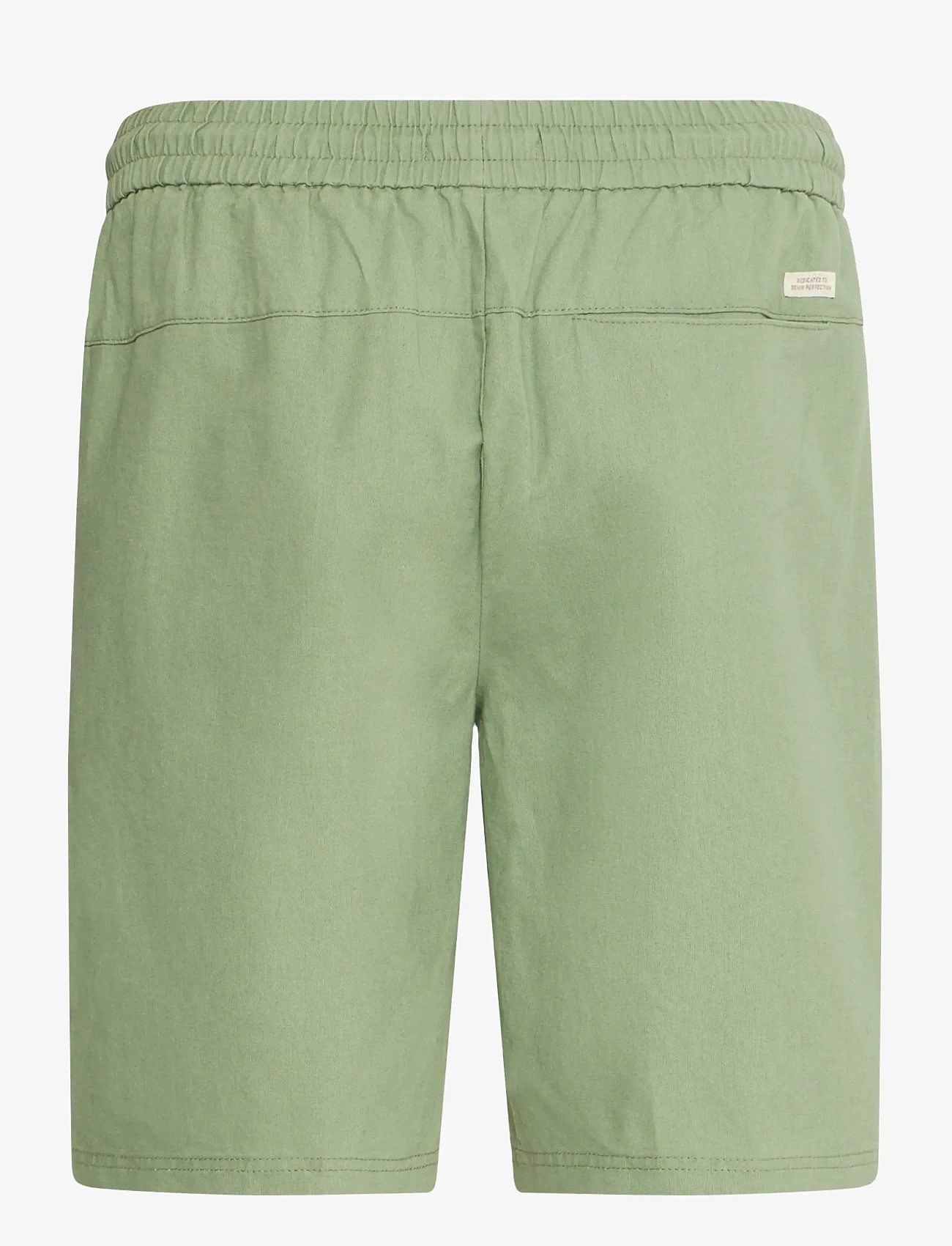 Blend - BHBAY linen Shorts PP NOOS - hørshorts - oil green - 2