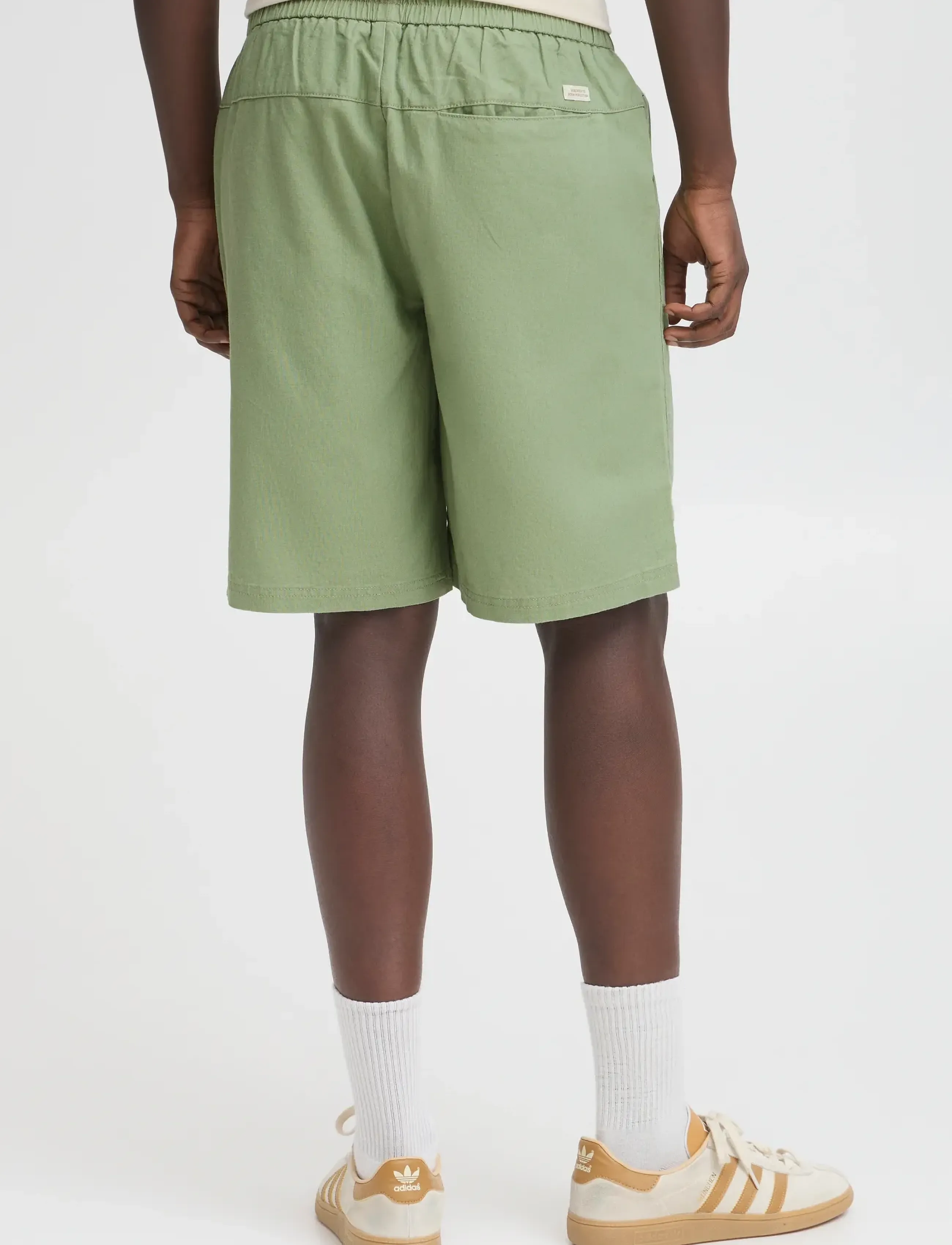 Blend - BHBAY linen Shorts PP NOOS - linneshorts - oil green - 3