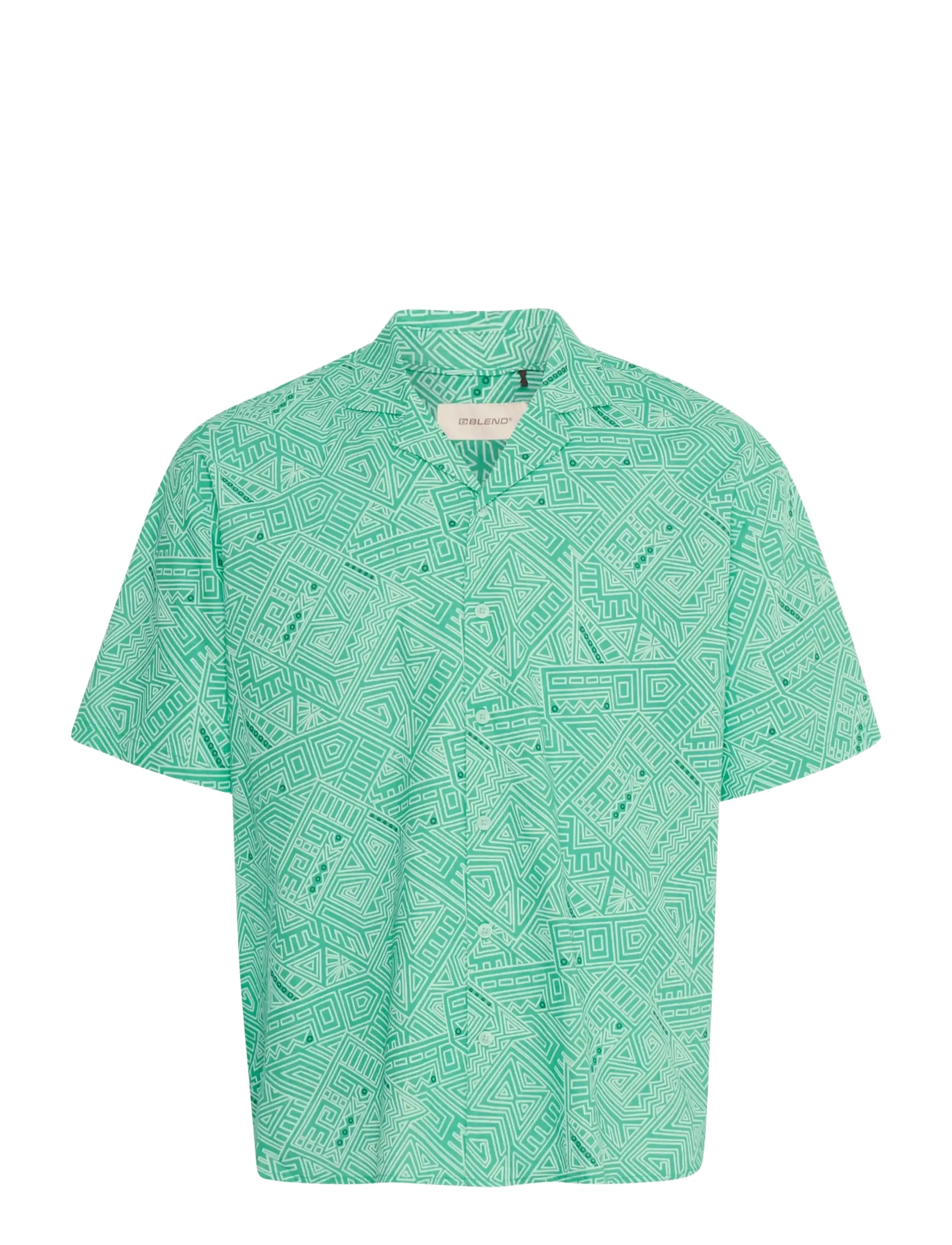 Blend BHBAS Shirt - Kortærmede skjorter - MING GREEN / green