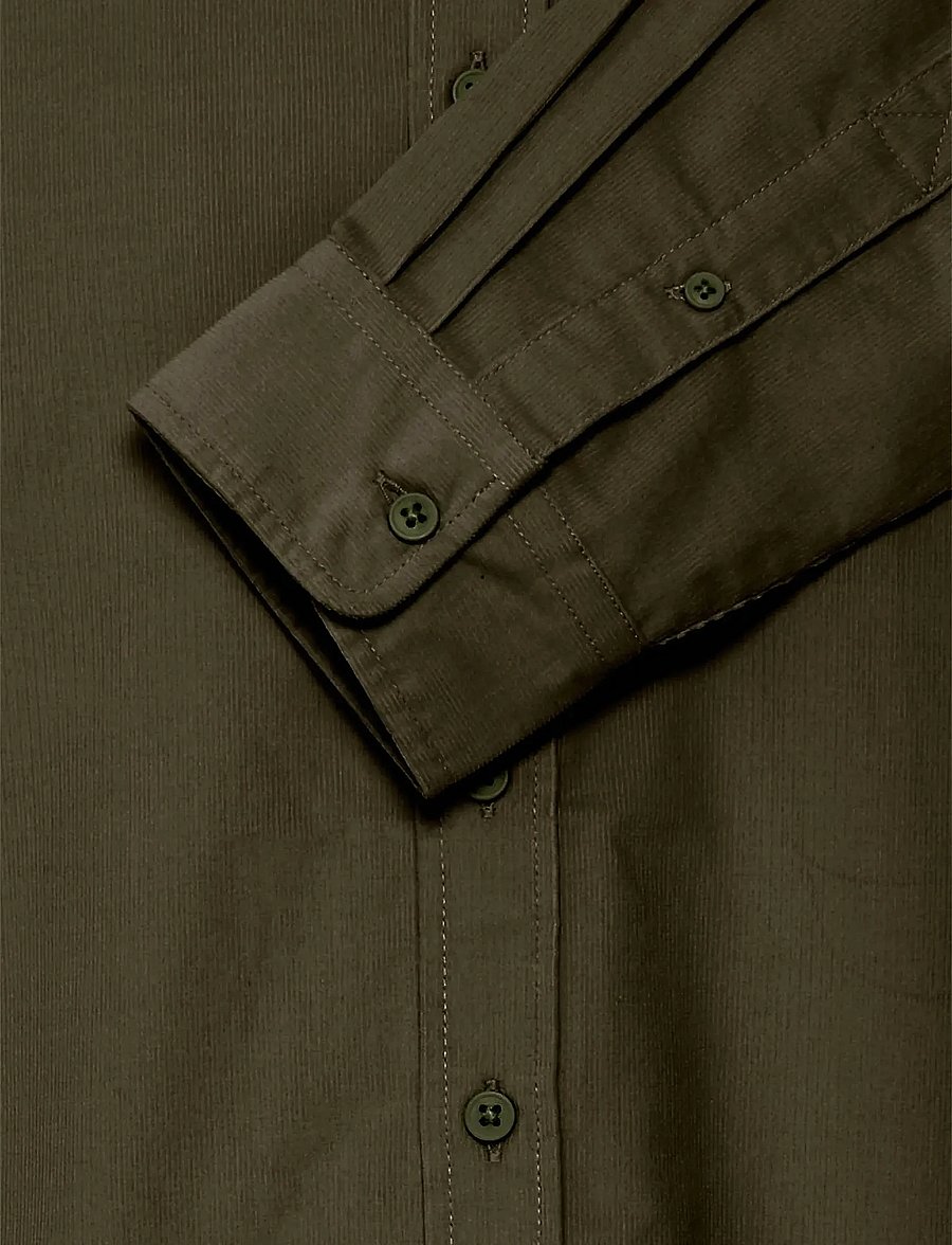 Blend - BHBEKIR Shirt - kordfløyelsskjorter - forest night - 5