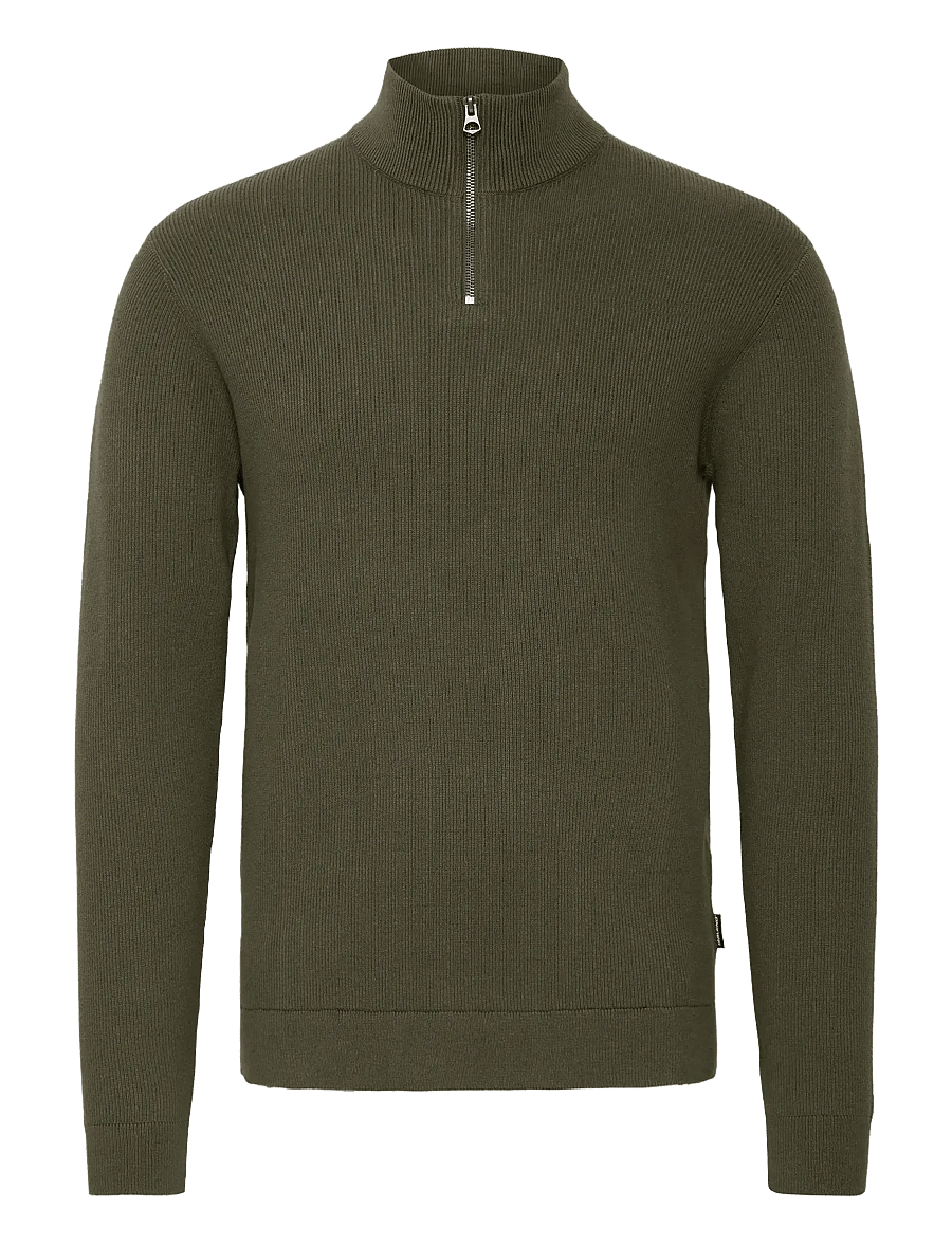 Blend - BHBADAL Pullover - pullover mit halbem reißverschluss - forest night - 1