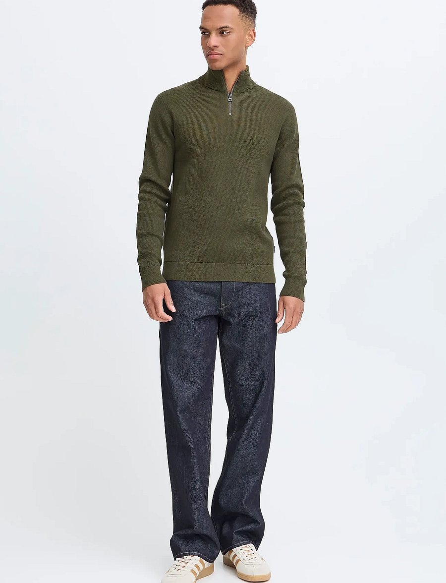 Blend - BHBADAL Pullover - pullover mit halbem reißverschluss - forest night - 0