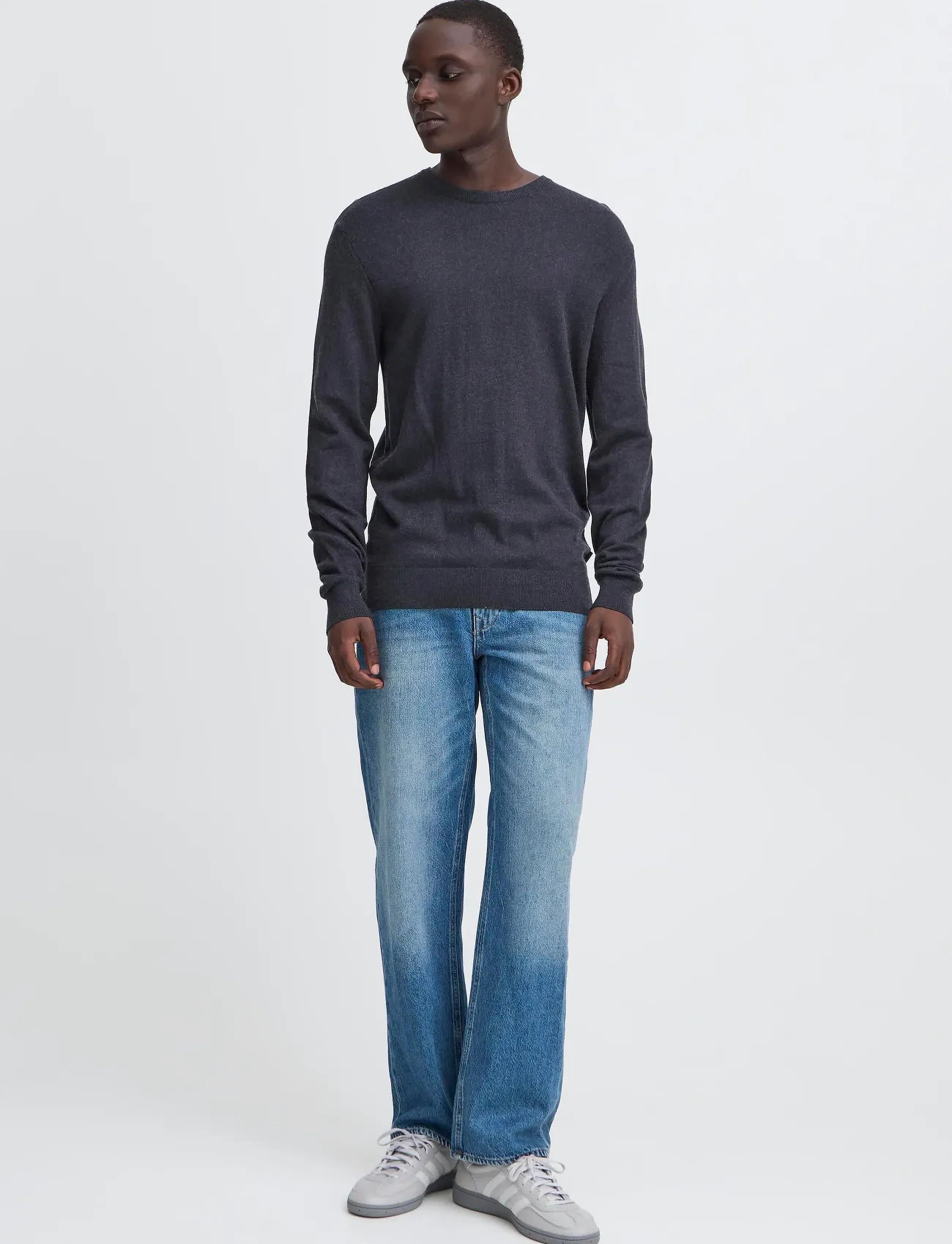Blend Bhbagge Crew, S, Knitwear, Schwarz - Round Necks, Männerswear