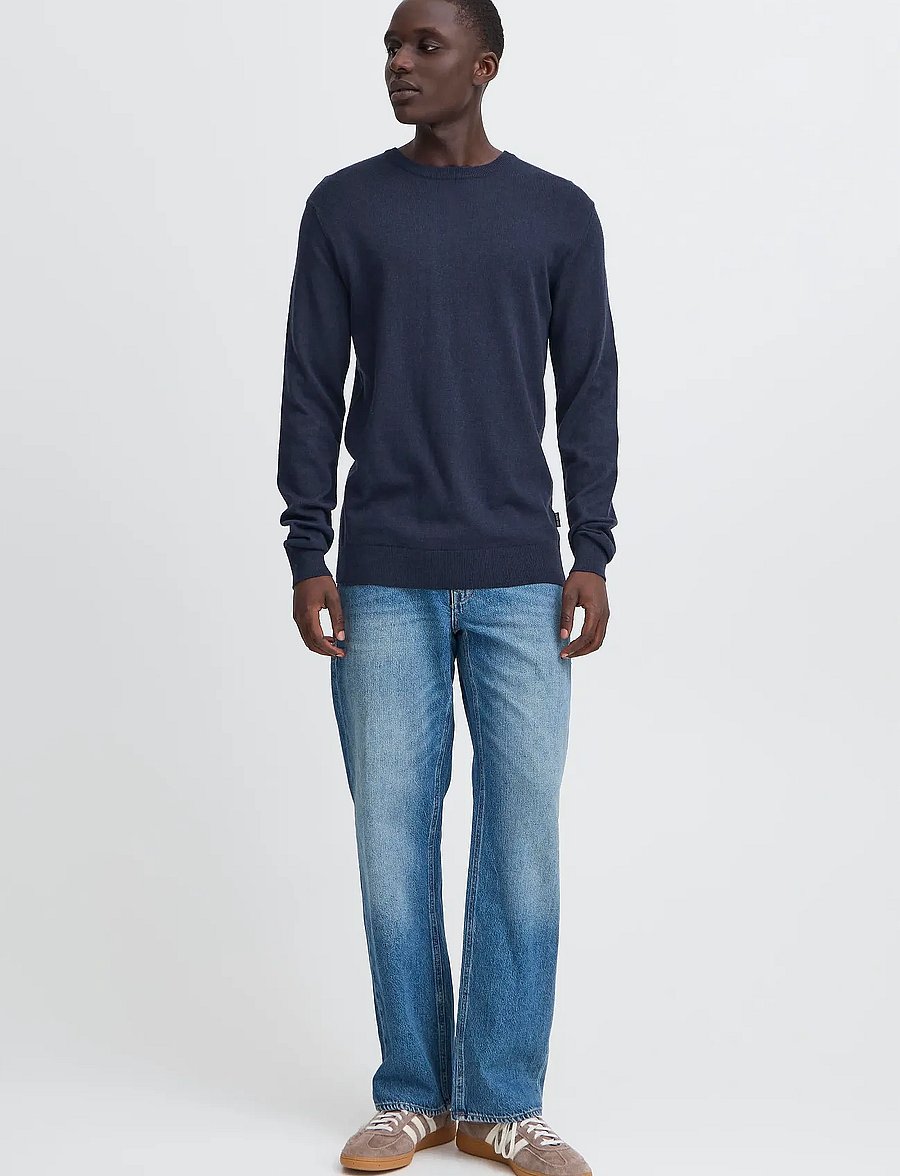 Blend - BHBAGGE crew - Ümmarguse kaelusega kudumid - dress blues - 0