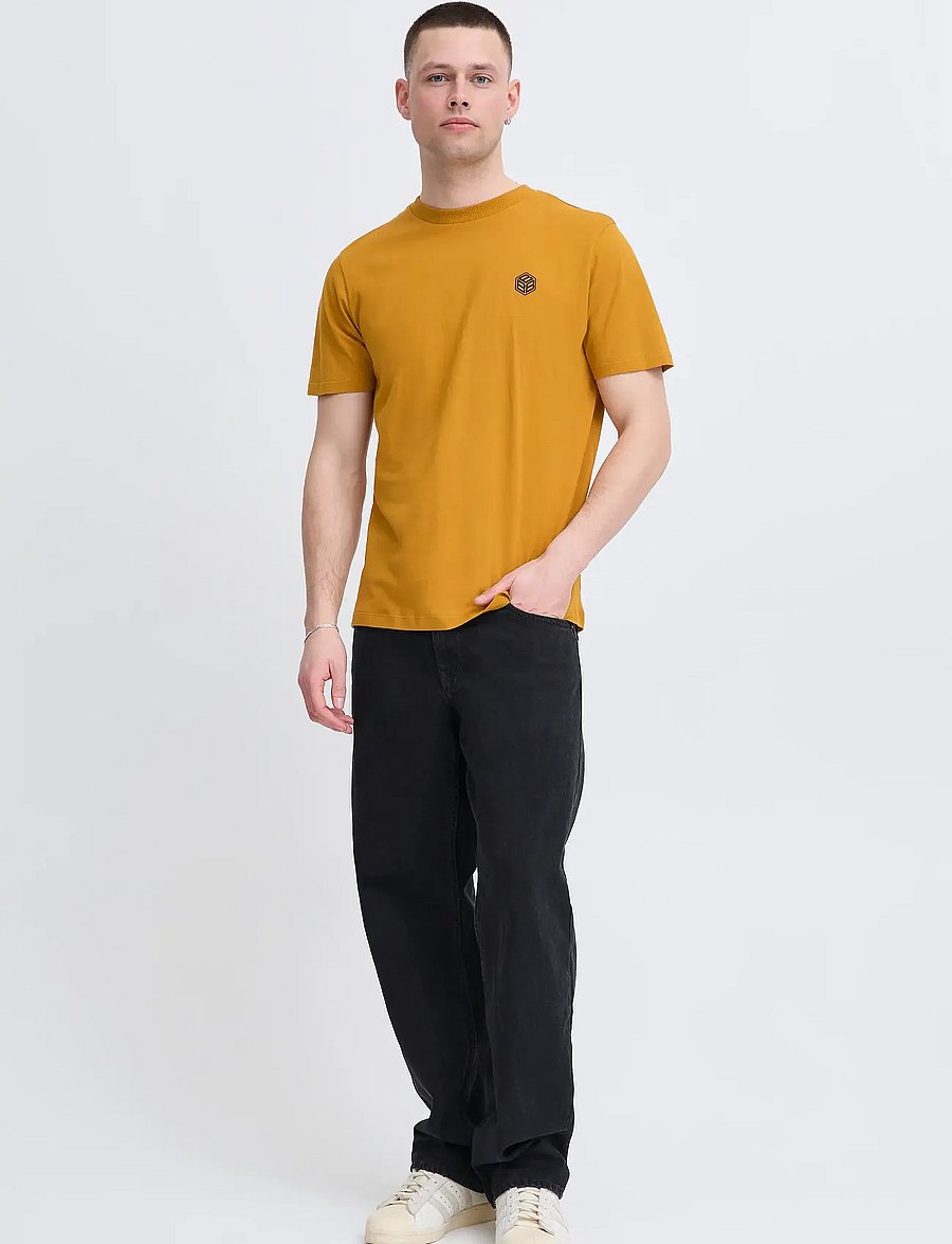 Blend - BHJUKAS tee - kurzärmelige t-shirts - buckthorn brown - 0