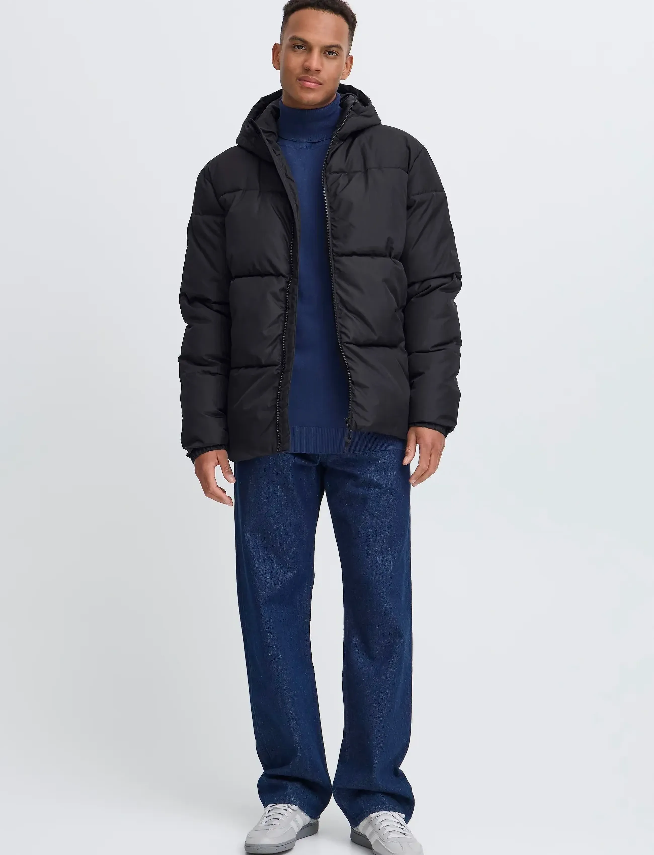 Blend Bhelwin Hood Jacket, S, Black, Jakker > Vatterede Jakker, Herre