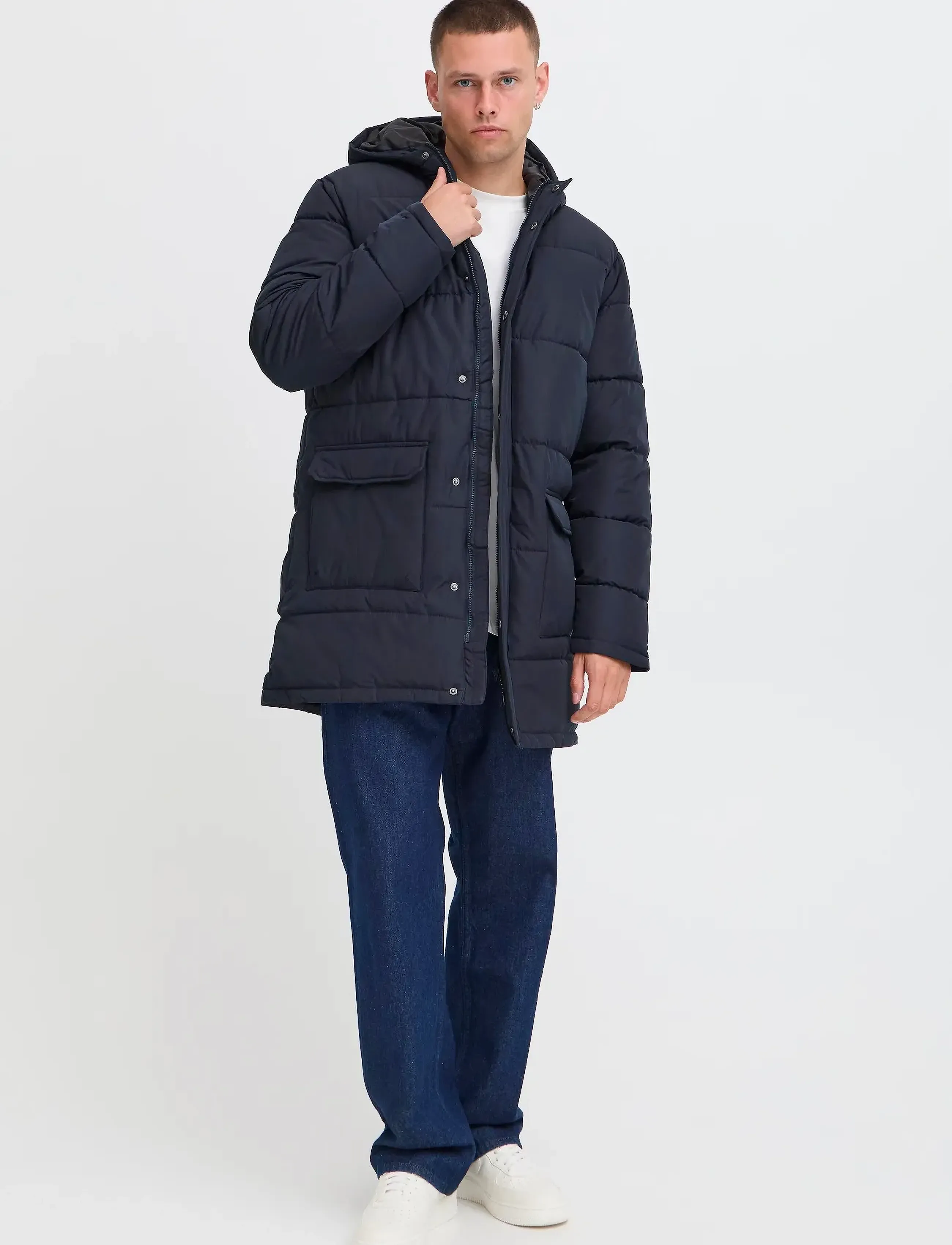 Blend Bhelwin Parka Jacket, Mænd, Vatteret Parka, Navy, Str: M