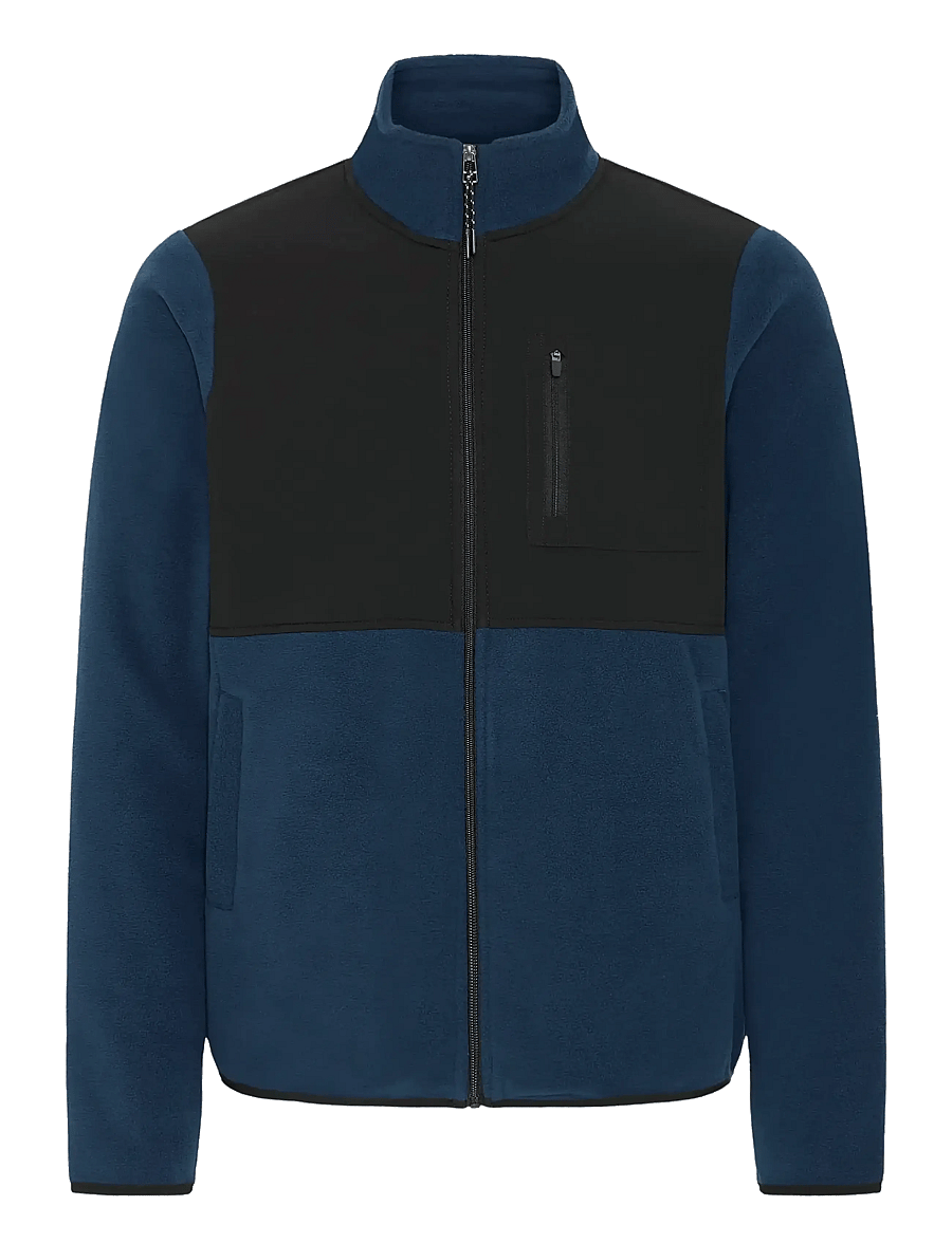 Blend - BHMARIO Sweatshirt zipp thru - kollektionen - dress blues - 1