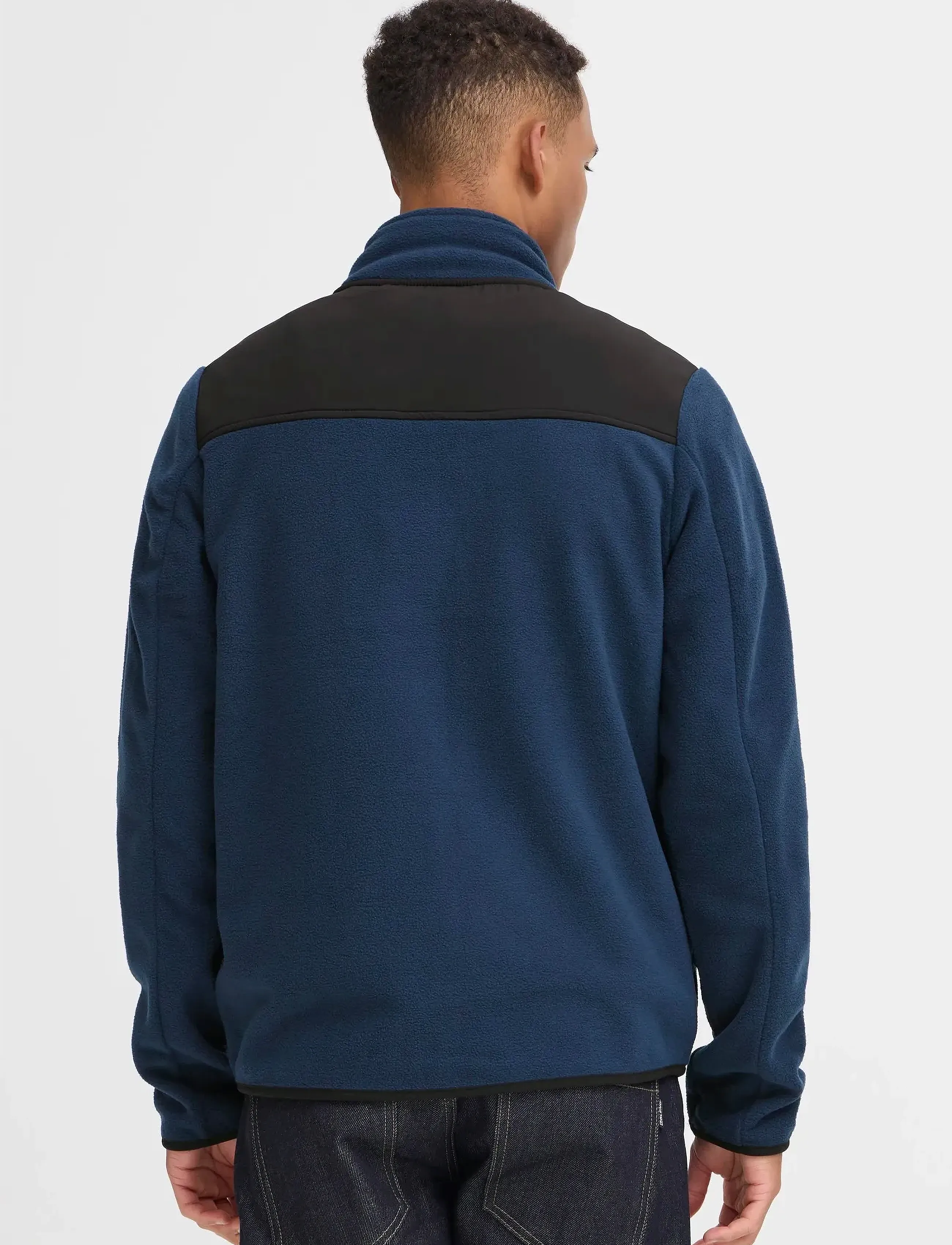 Blend - BHMARIO Sweatshirt zipp thru - kolleksjoner - dress blues - 3