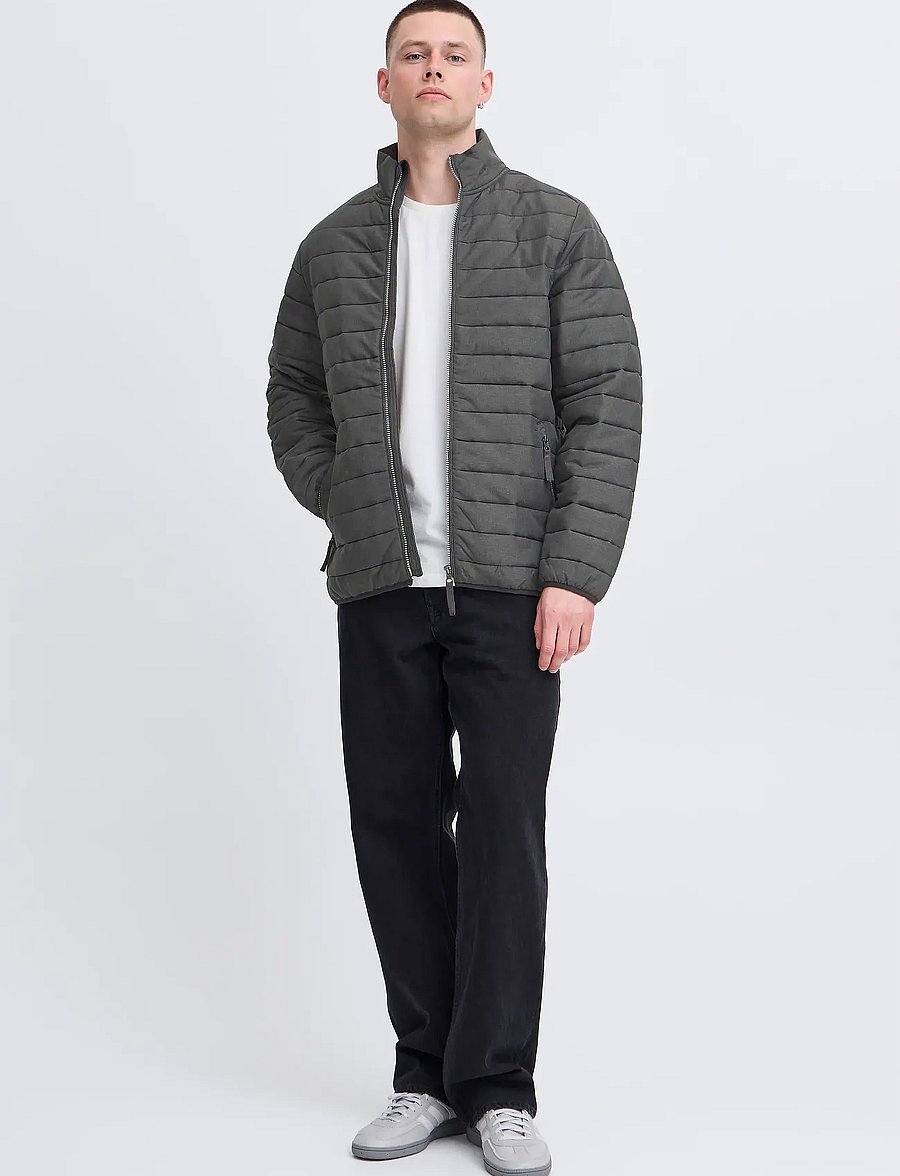 Blend - BHEDMAR puffer with stand collar - daunenjacken - black melange - 0
