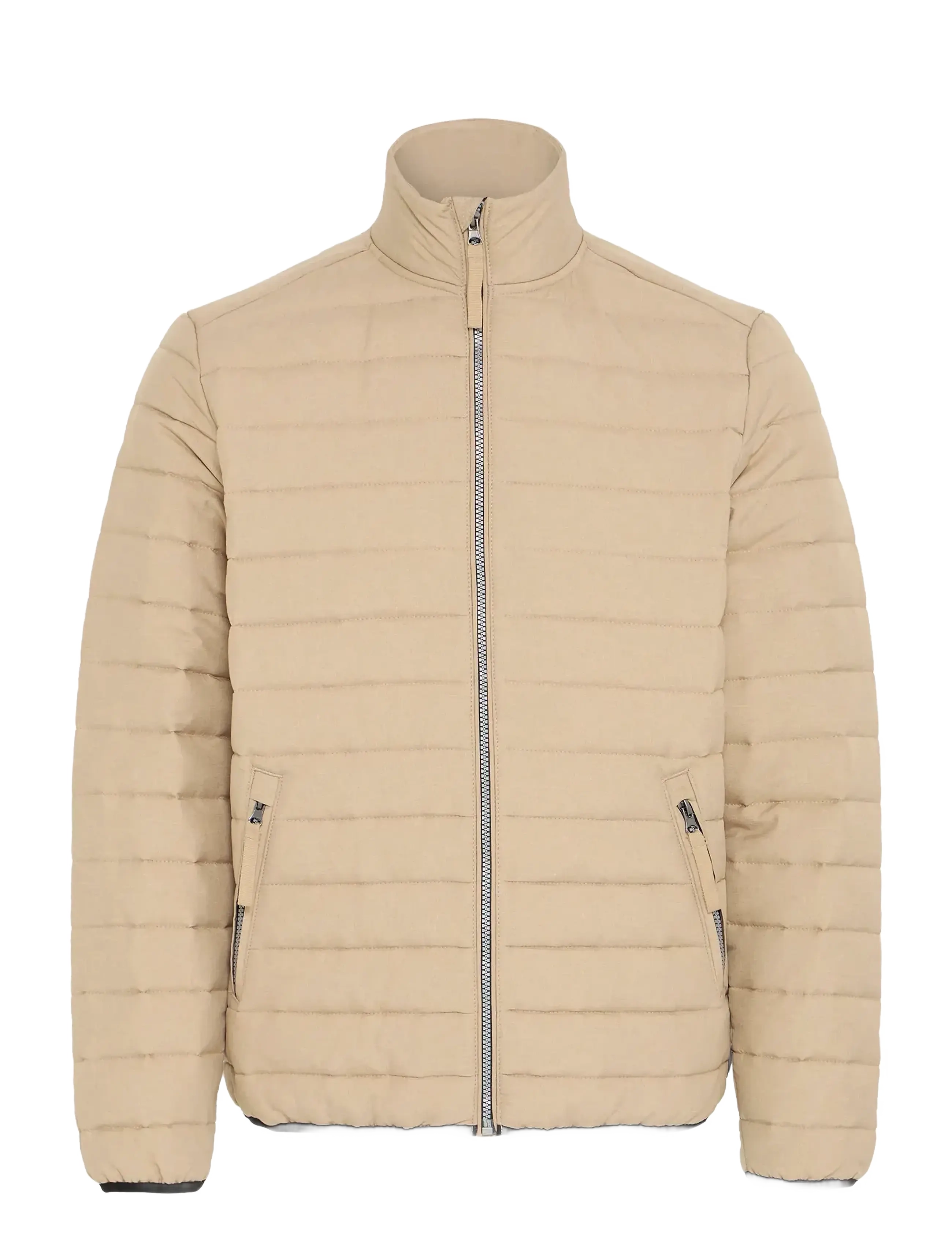 BLEND Bhedmar Puffer With Stand Collar Beige - S - Herren