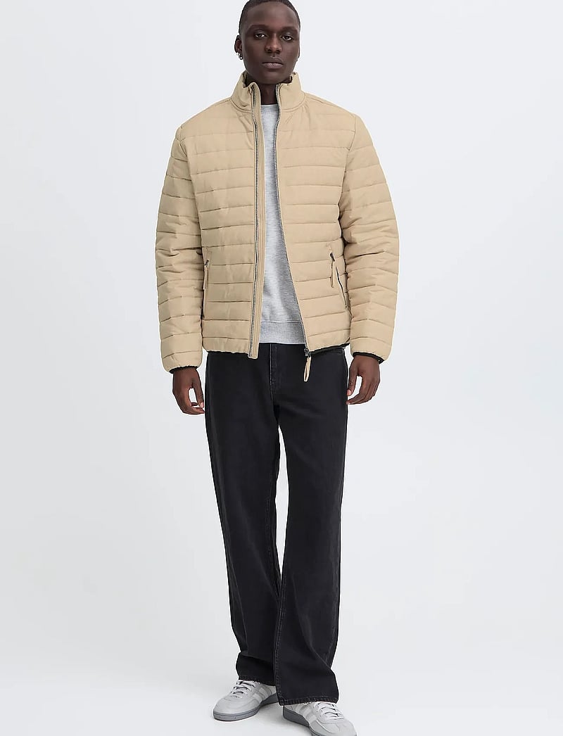 Blend - BHEDMAR puffer with stand collar - vinterjackor - cornstalk melange - 0