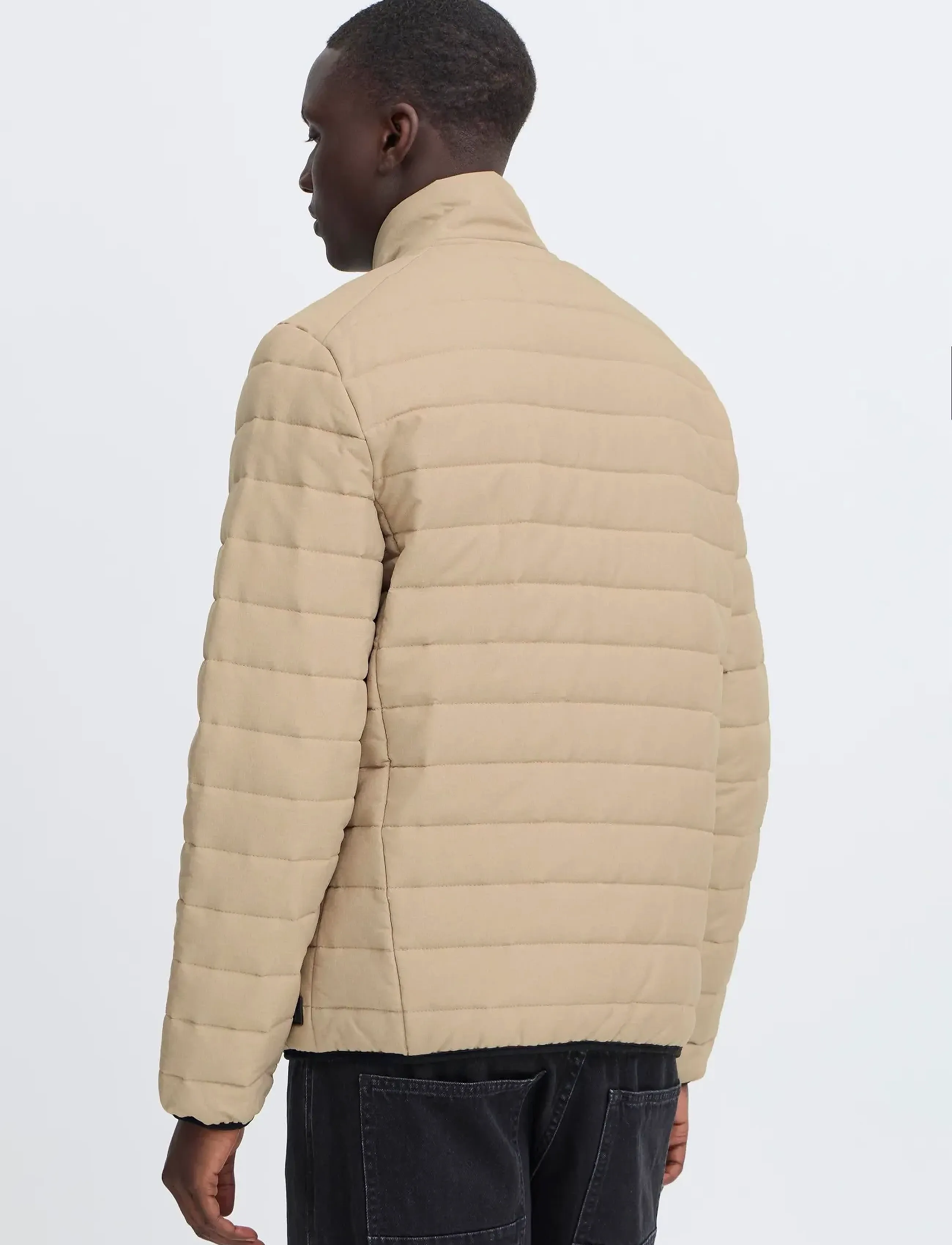 Blend - BHEDMAR puffer with stand collar - jackets - cornstalk melange - 3