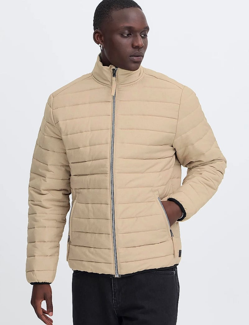 Blend - BHEDMAR puffer with stand collar - vinterjackor - cornstalk melange - 4