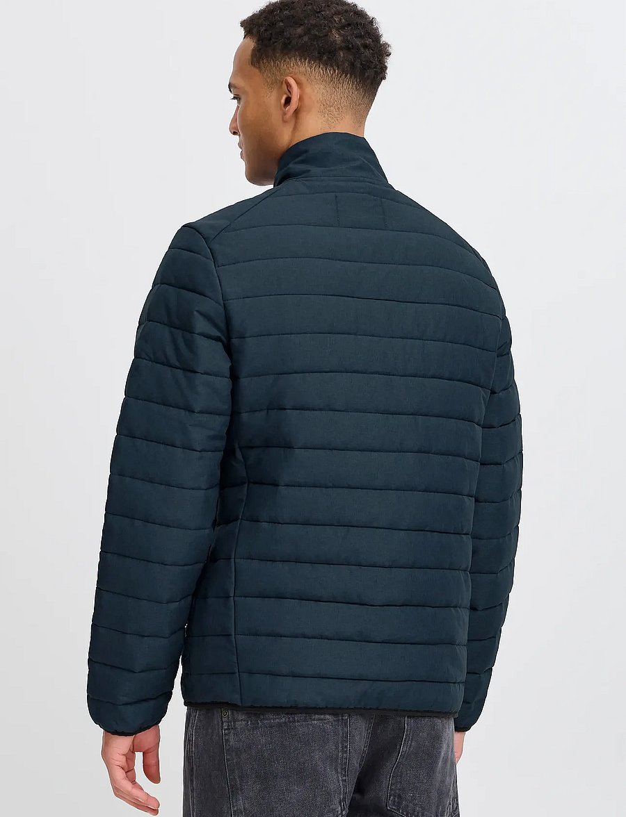 Blend - BHEDMAR puffer with stand collar - fôrede jakker - dress blue melange - 3