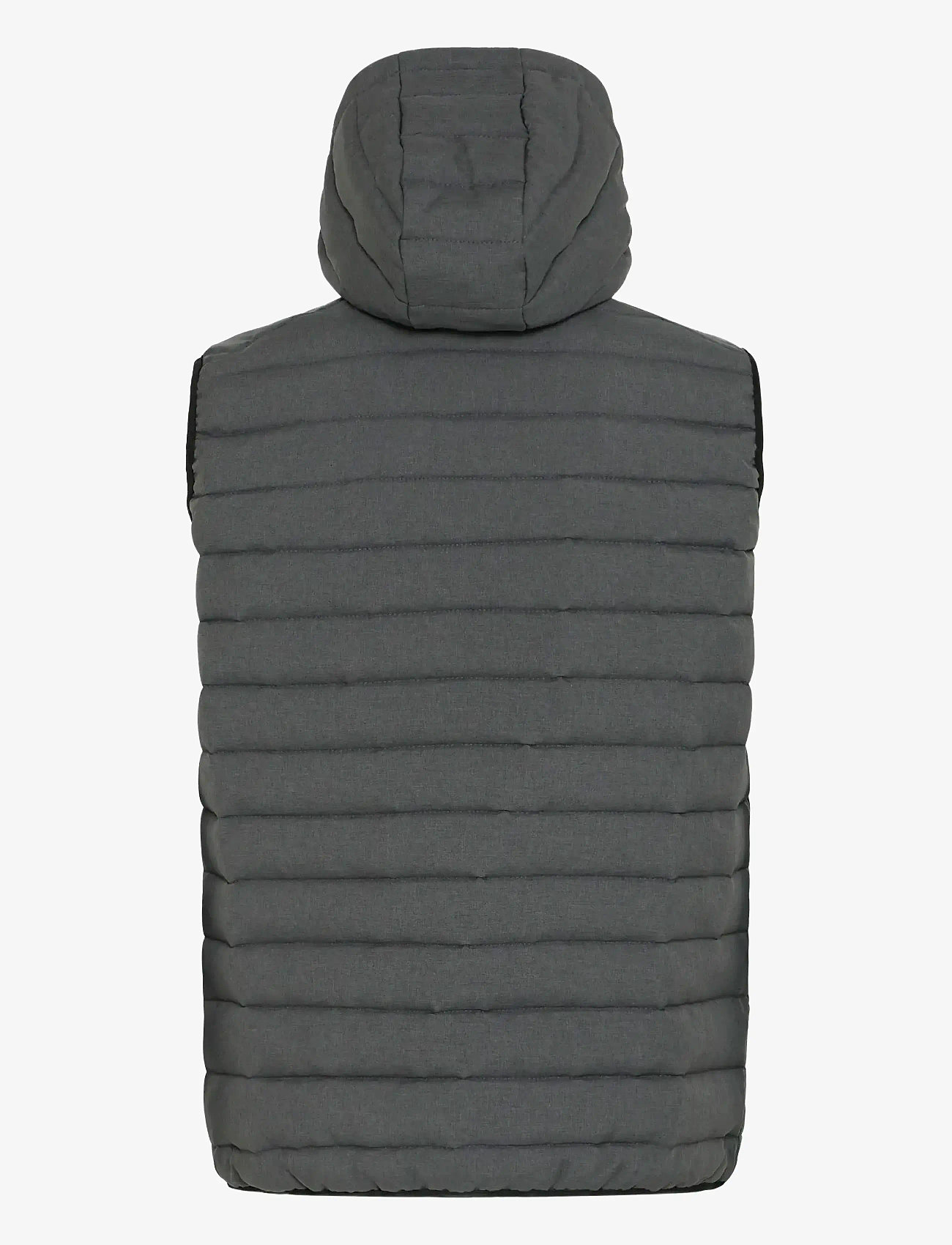 Blend - BHEDMAR vest with hood - västar - black melange - 2